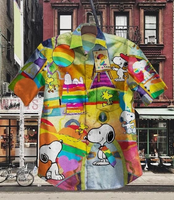 Hawaii Shirt Hot Lgbt Snoopy Vintage Hawaiian Shirt-zx11453