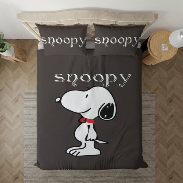Funny Snoopy Gift For Fan, Funny Peanuts Snoopy Sleep Duvet Quilt Bedding Set 646