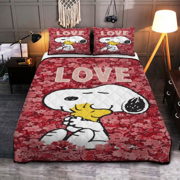 Snoopy Peanuts Gift For Fans, Snoopy Collection Duvet Quilt Bedding Set 853