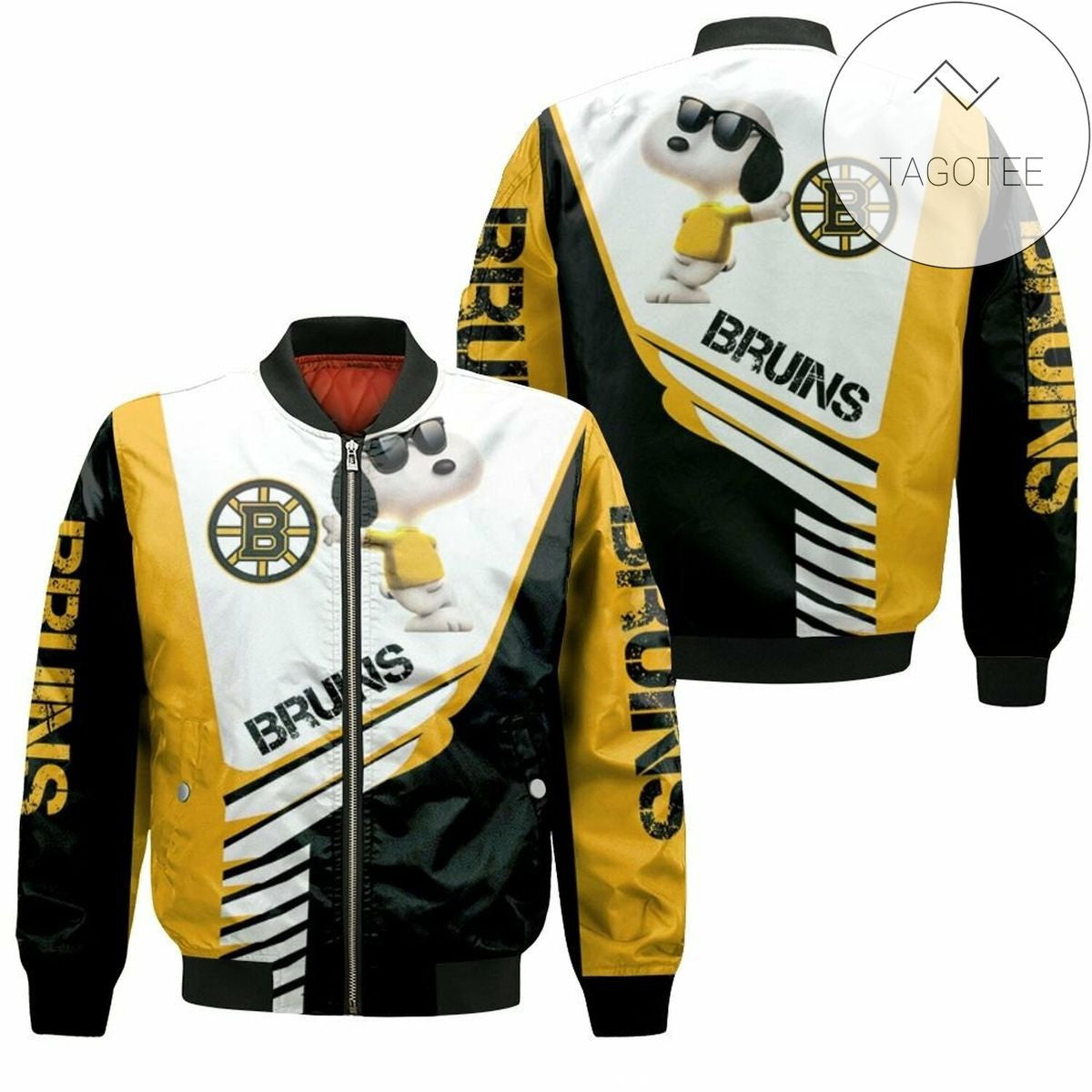 NHL Boston Bruins Snoopy Bomber Jacket