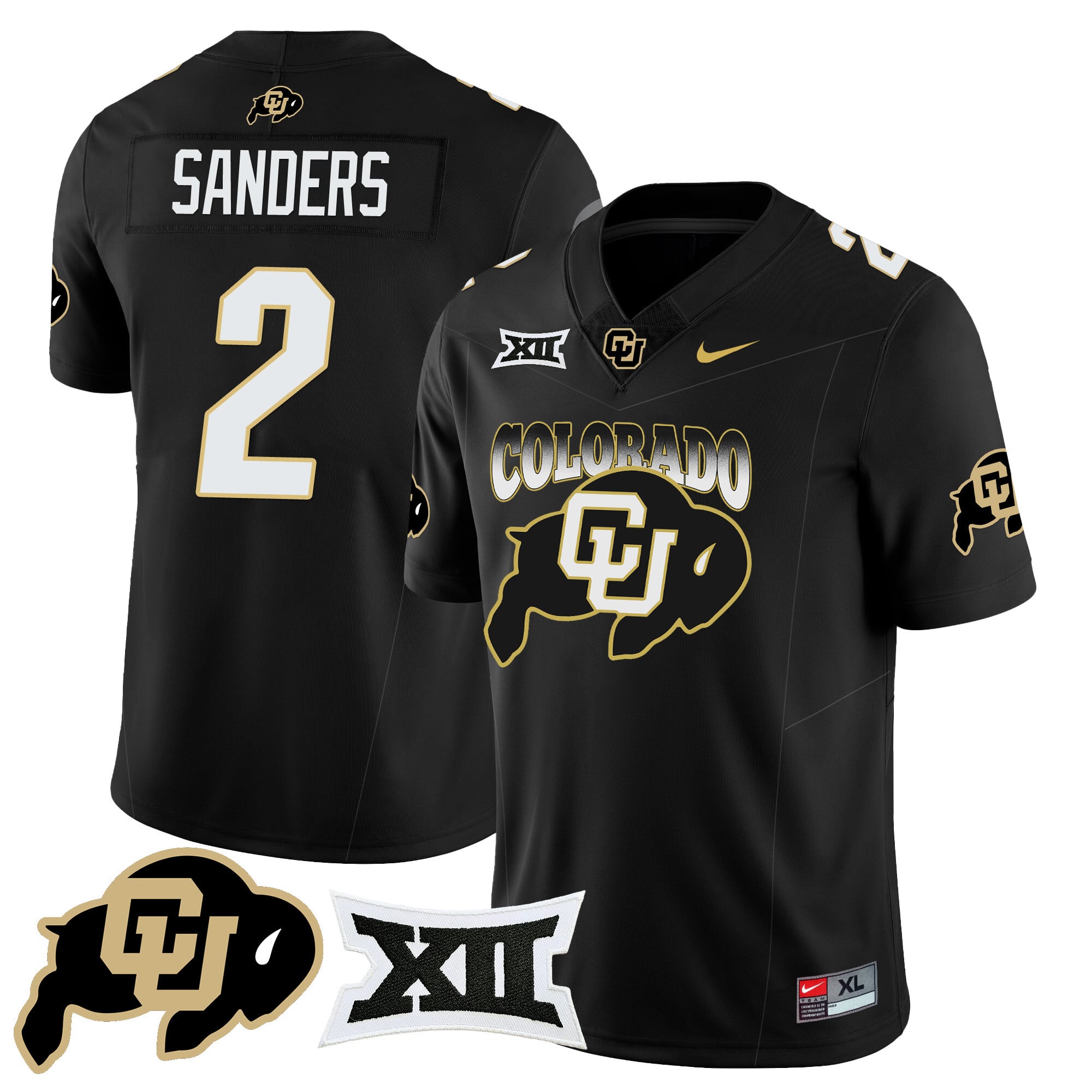 Men's Colorado Buffaloes 2024 Vapor Limited Jersey N2 - All Stitched