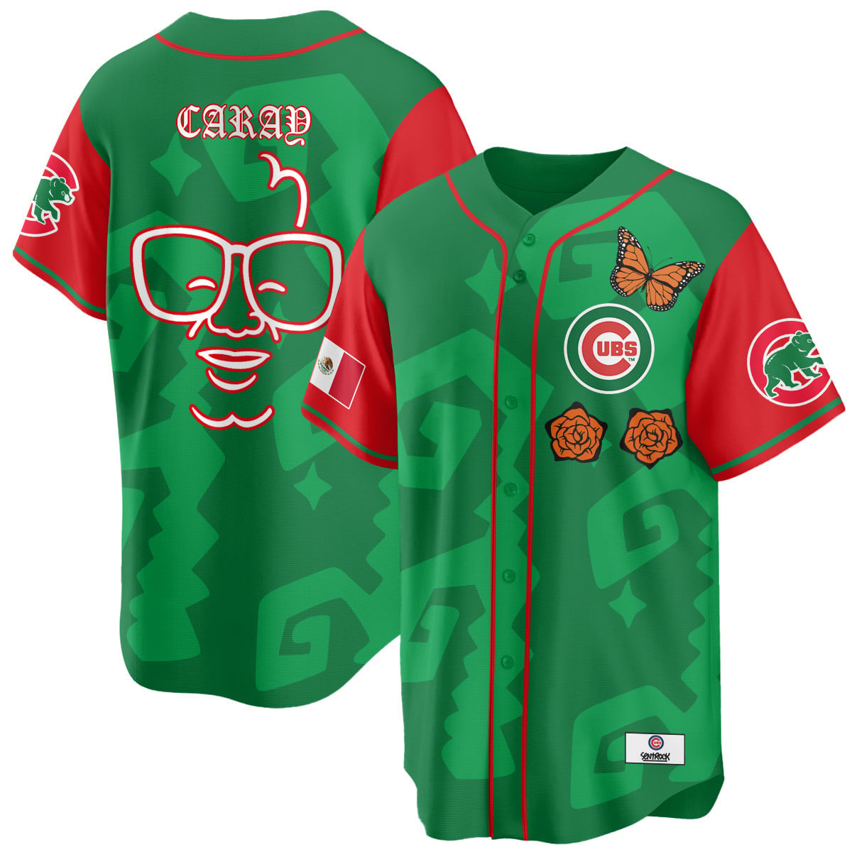 Men's Chicago Cubs "Xicago" Mexican Heritage Jersey - All Stitched