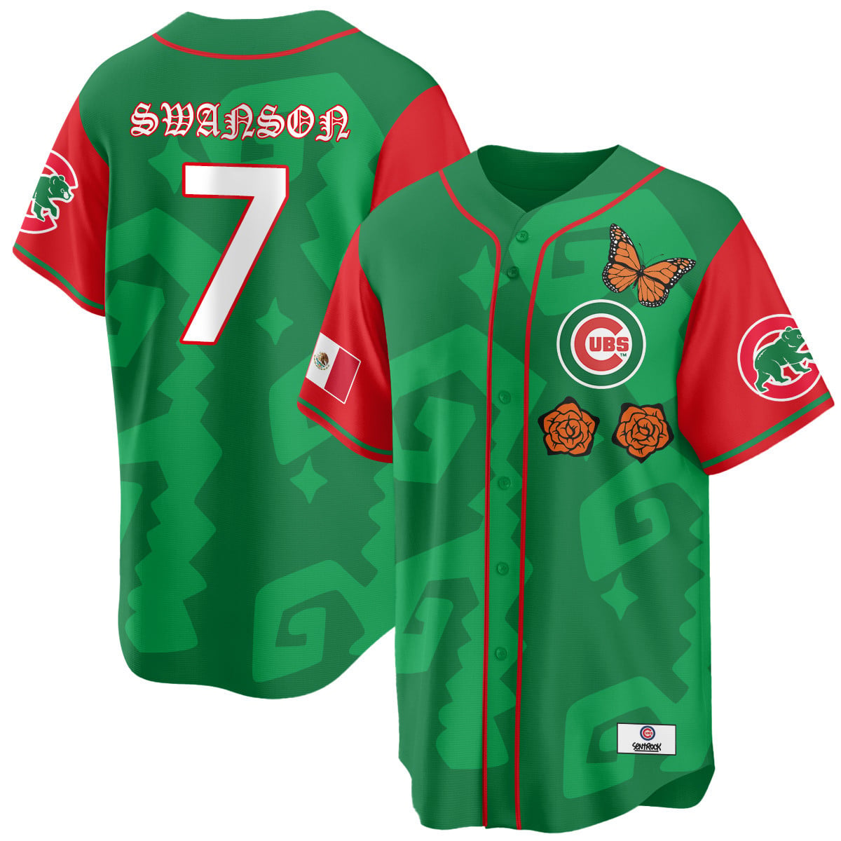 Men's Chicago Cubs "Xicago" Mexican Heritage Jersey - All Stitched