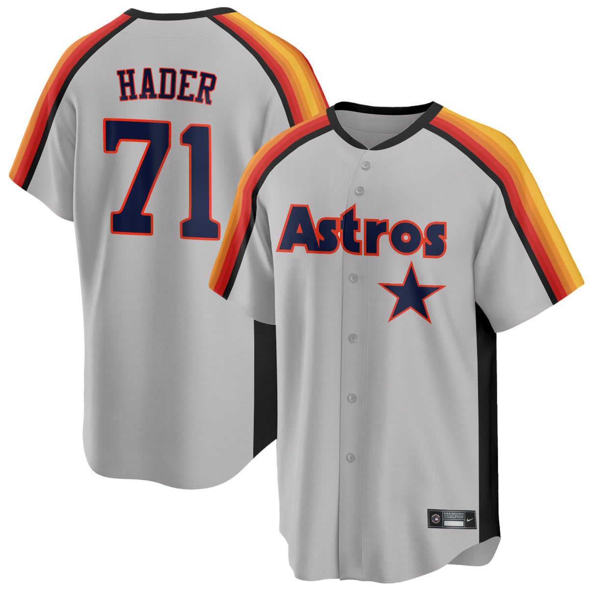 Houston Astros 1989 Throwback Road Jersey - All Stitched