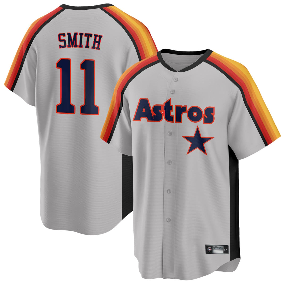 Houston Astros 1989 Throwback Road Jersey - All Stitched