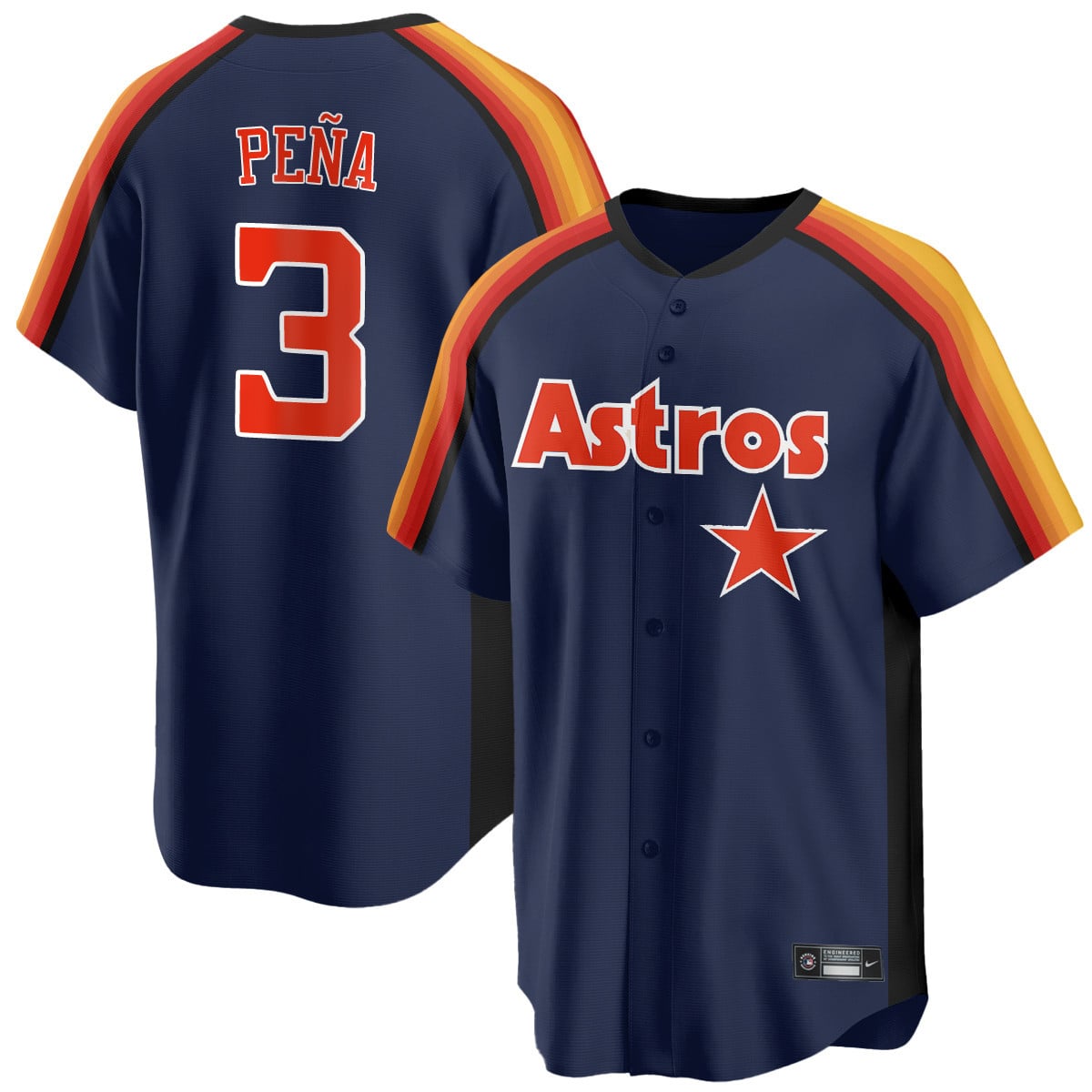 Houston Astros 1989 Throwback Road Jersey - All Stitched