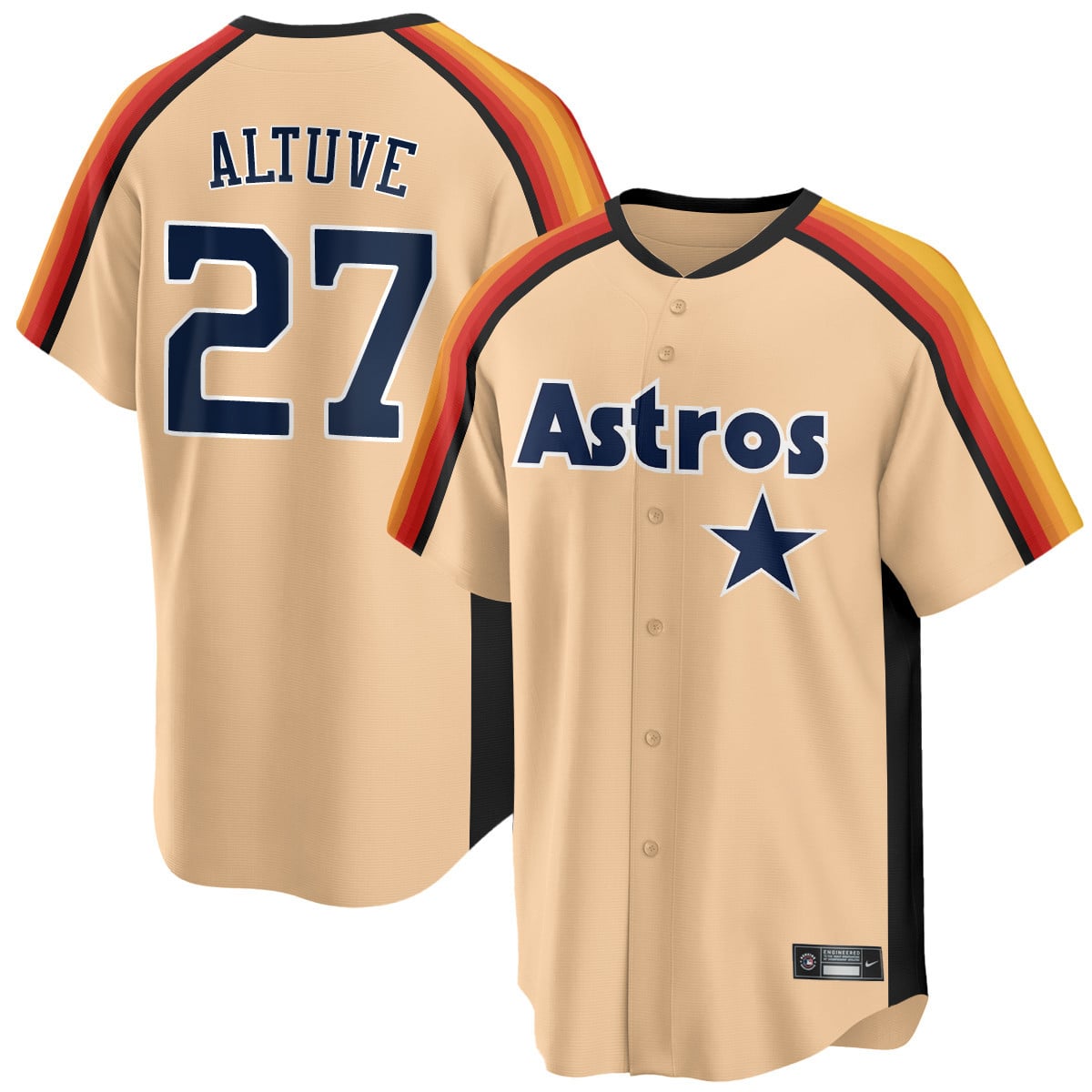 Houston Astros 1989 Throwback Road Jersey - All Stitched