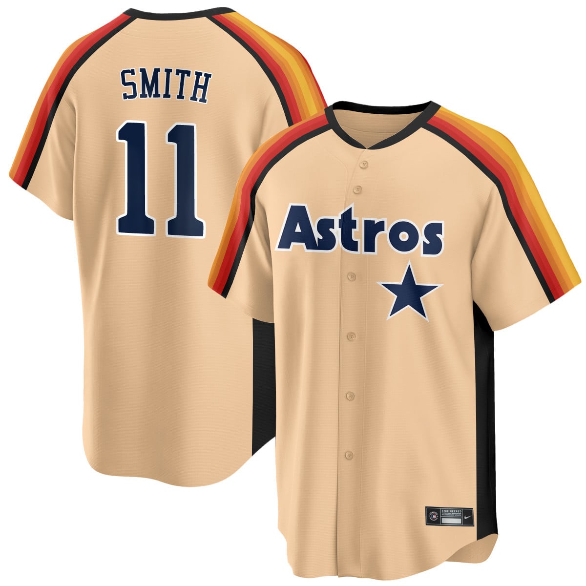 Houston Astros 1989 Throwback Road Jersey - All Stitched