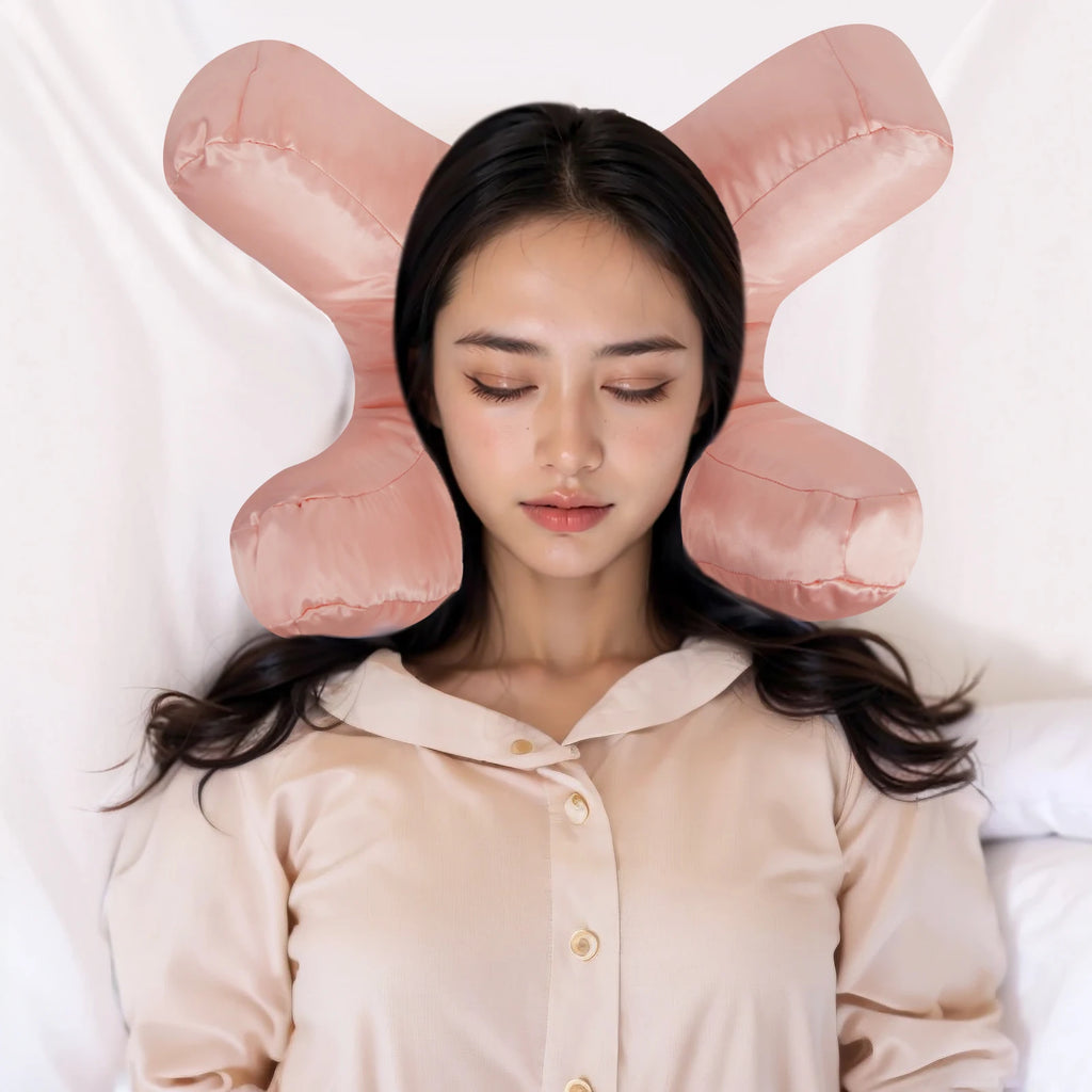 Perfect face pillow, ultra-soft cushioning pillow, beauty sleep, back sleep pillow with pillowcase