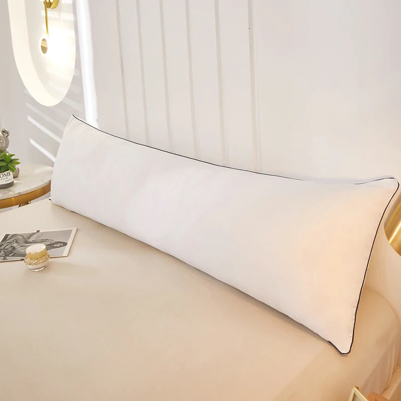 2025 new skin friendly cotton comfortable neck protection double pillow 48x150cm long pillow double pillow single piece