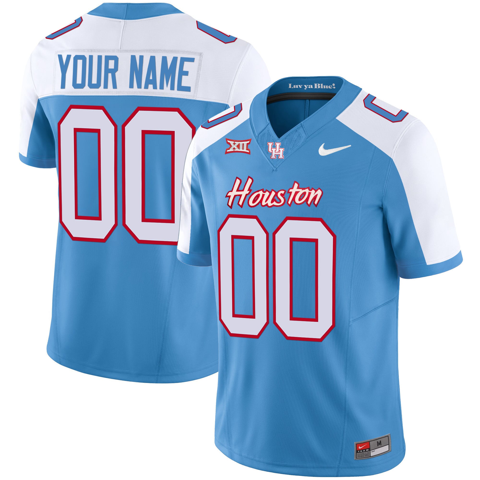 Houston Cougars 2023 Oilers Inspired Vapor Custom Jersey - All Stitched