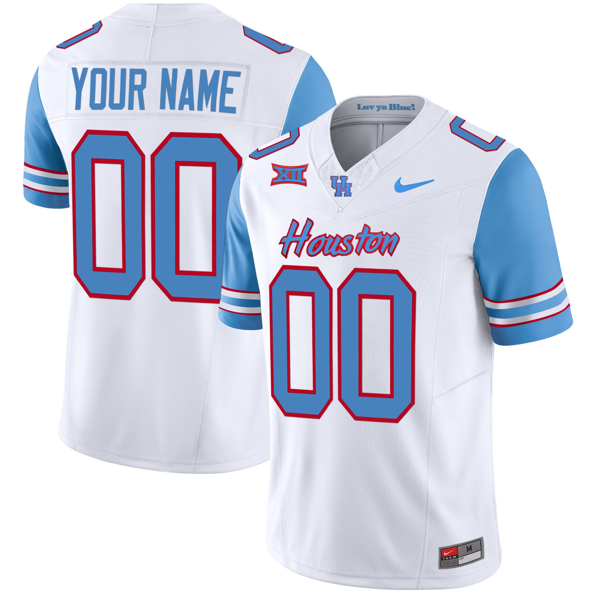 Houston Cougars 2023 Oilers Inspired Vapor Custom Jersey - All Stitched