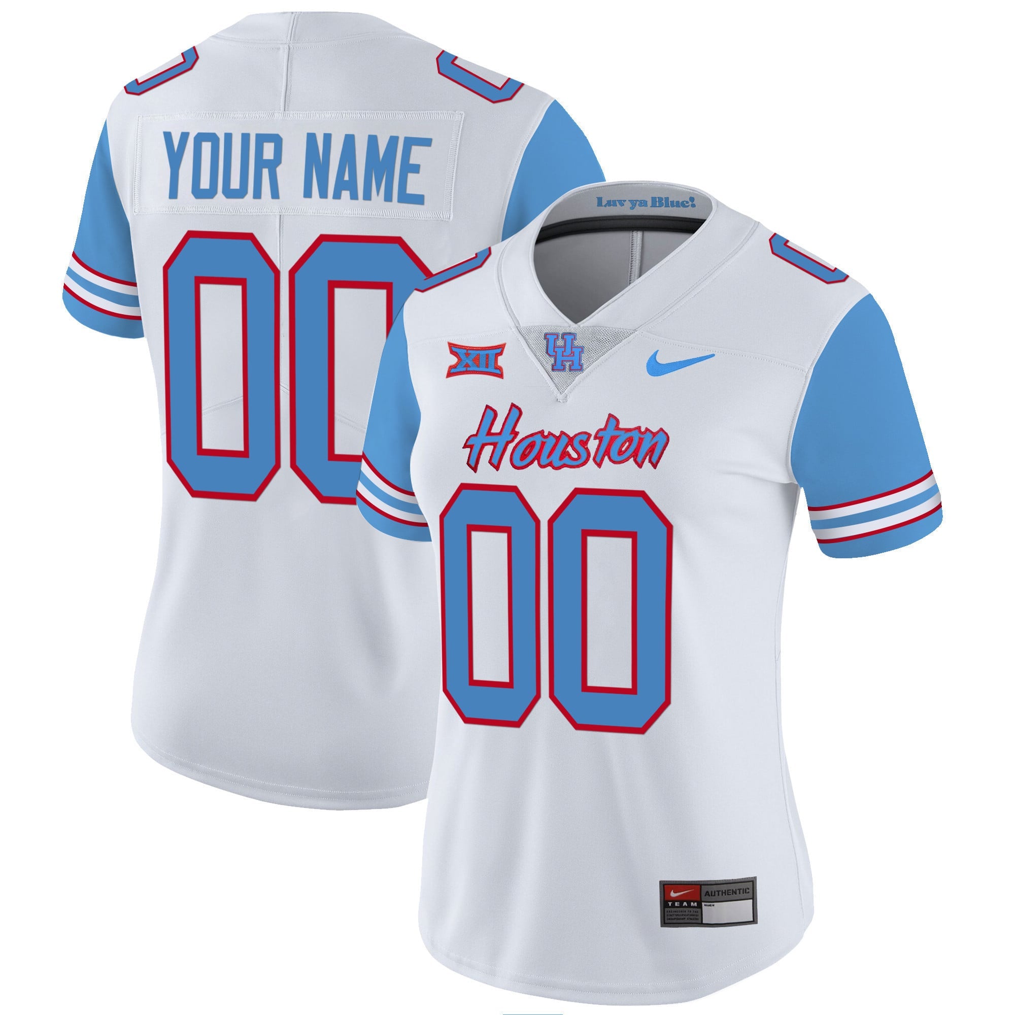 Houston Cougars 2023 Oilers Inspired Vapor Custom Jersey - All Stitched