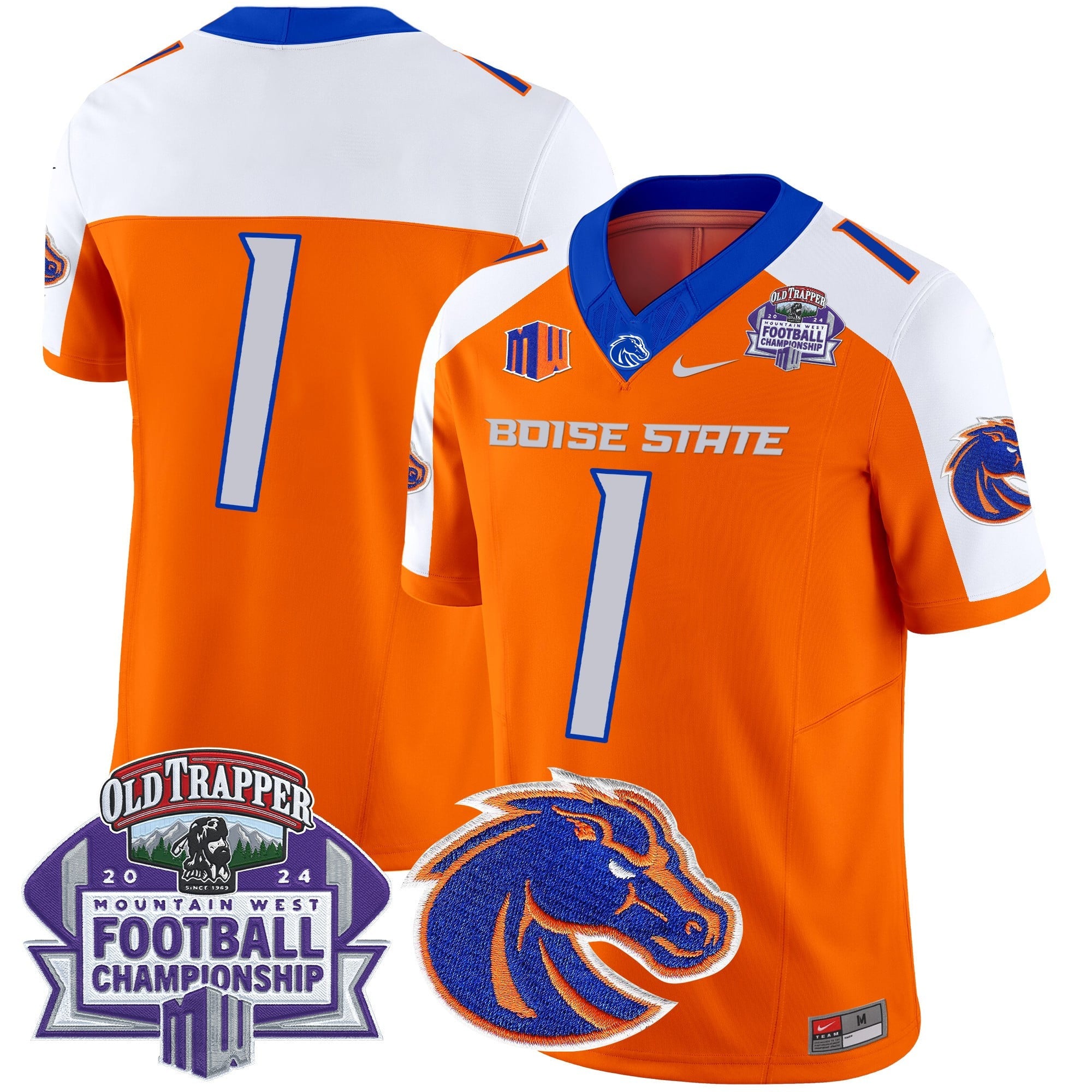 Men's Boise State Broncos 2024 Championship Vapor Limited Jersey - All Stitched