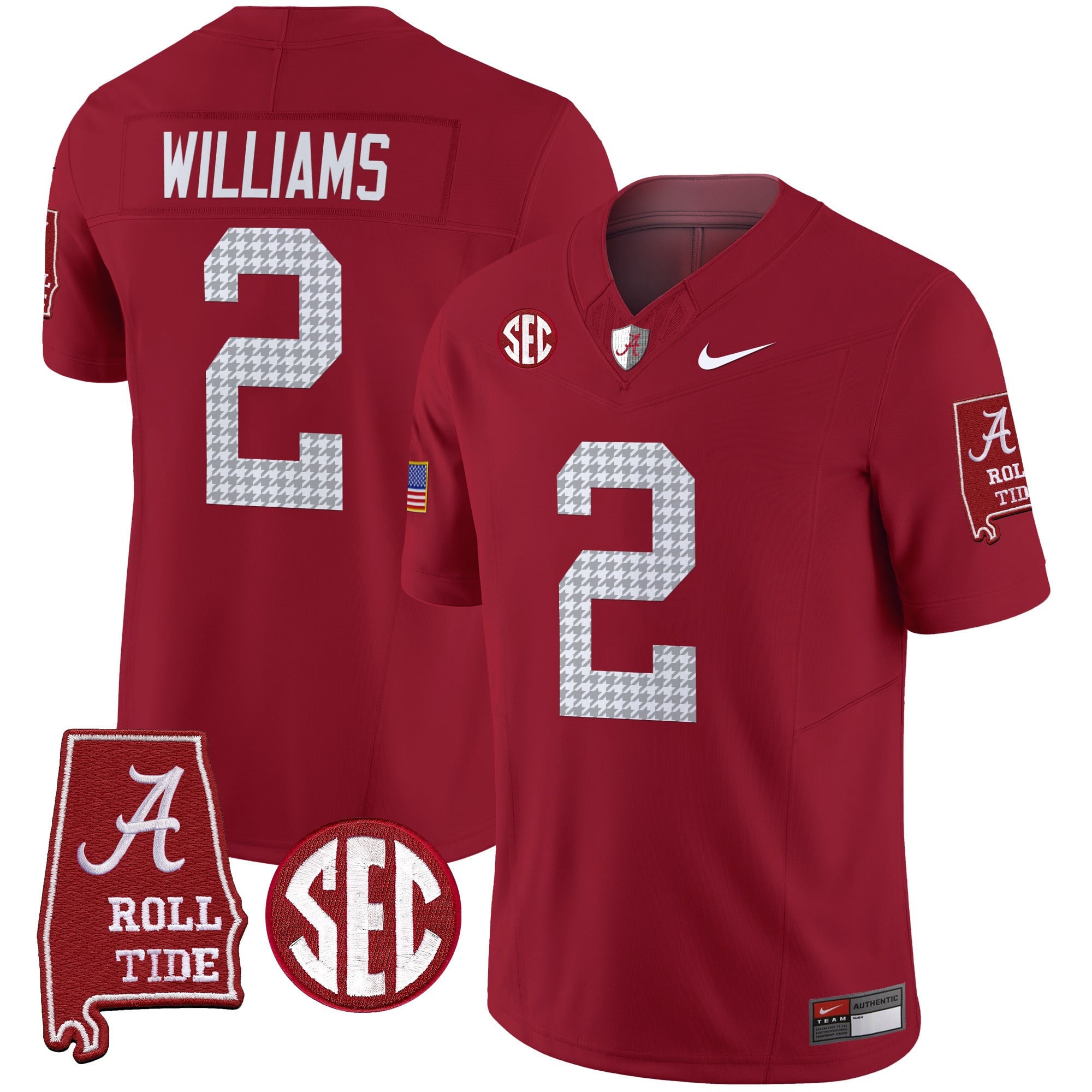 Men's Alabama Crimson Tide Pro Combat Vapor Limited Jersey - All Stitched