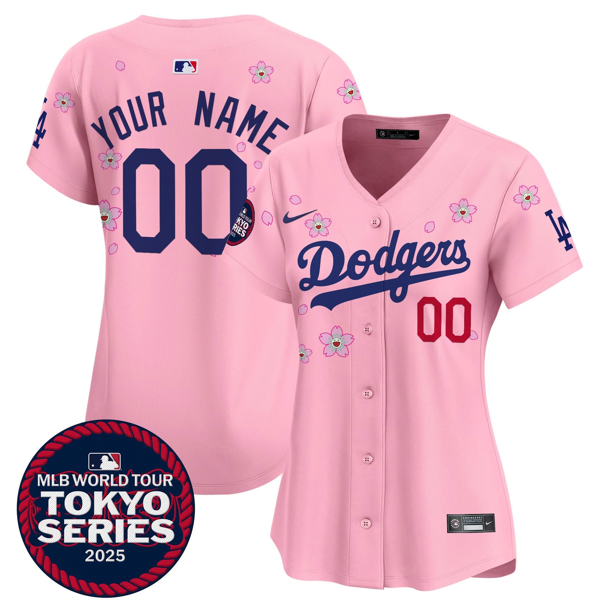 Dodgers Tokyo Series 2025 Vapor Premier Limited Custom Jersey - Stitched