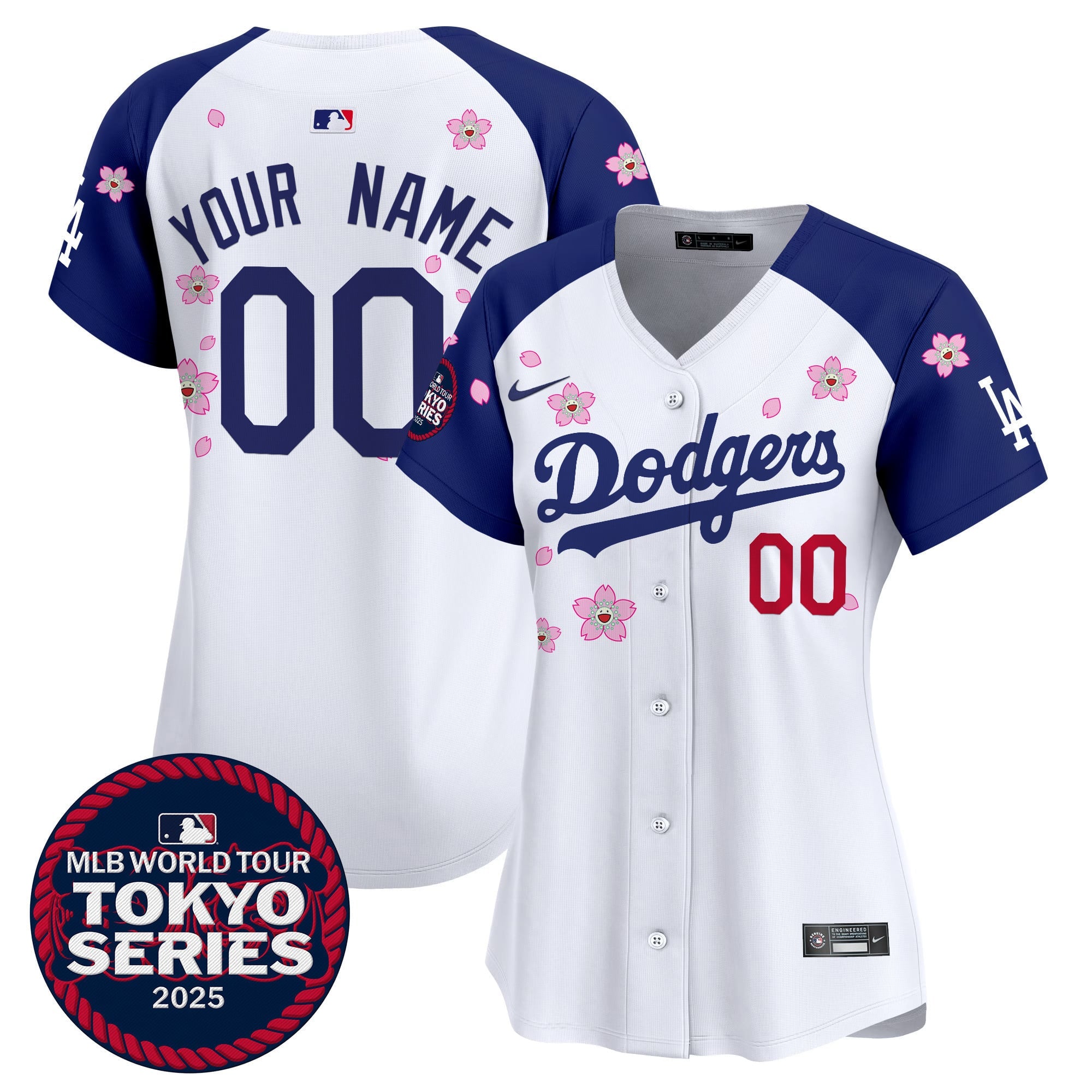 Dodgers Tokyo Series 2025 Vapor Premier Limited Custom Jersey - Stitched