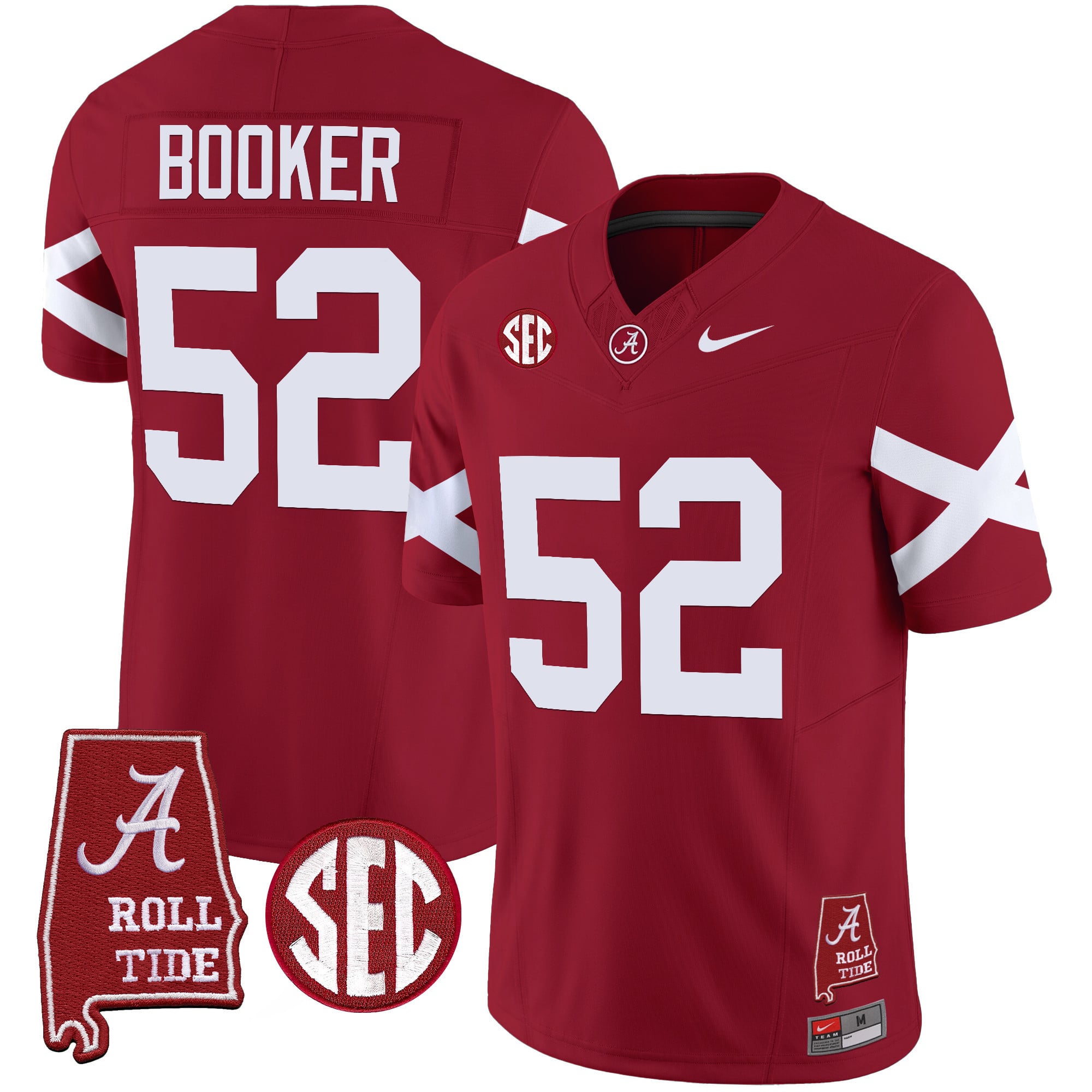 Men's Alabama Crimson Tide Vapor Limited Jersey V6 - Alabama Map - All Stitched