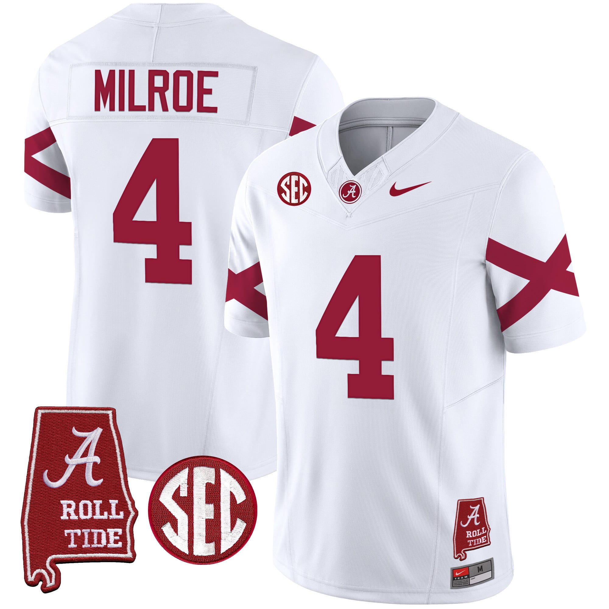 Men's Alabama Crimson Tide Vapor Limited Jersey V6 - Alabama Map - All Stitched