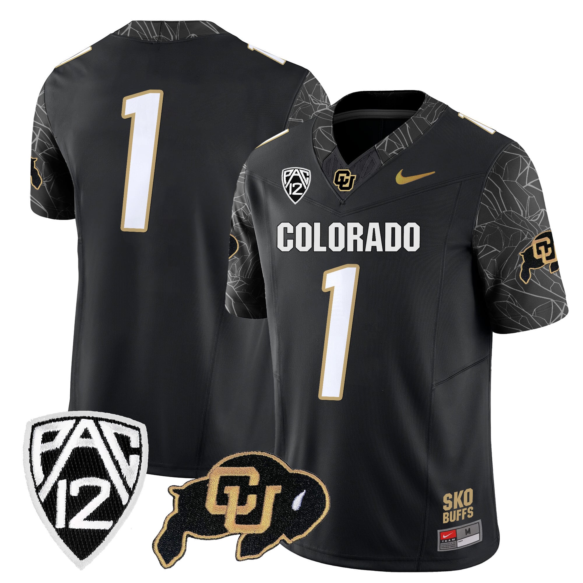 Men's Colorado Buffaloes Rocky Style Vapor Limited Jersey - All Stitched