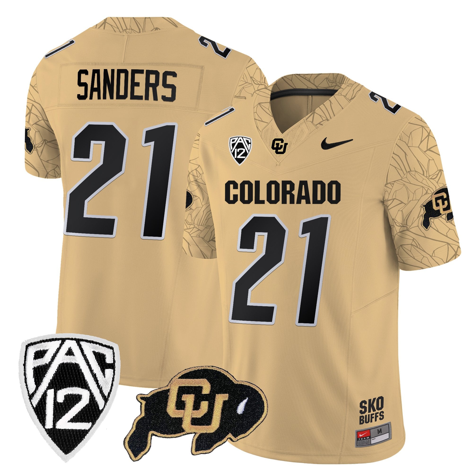 Men's Colorado Buffaloes Rocky Style Vapor Limited Jersey - All Stitched