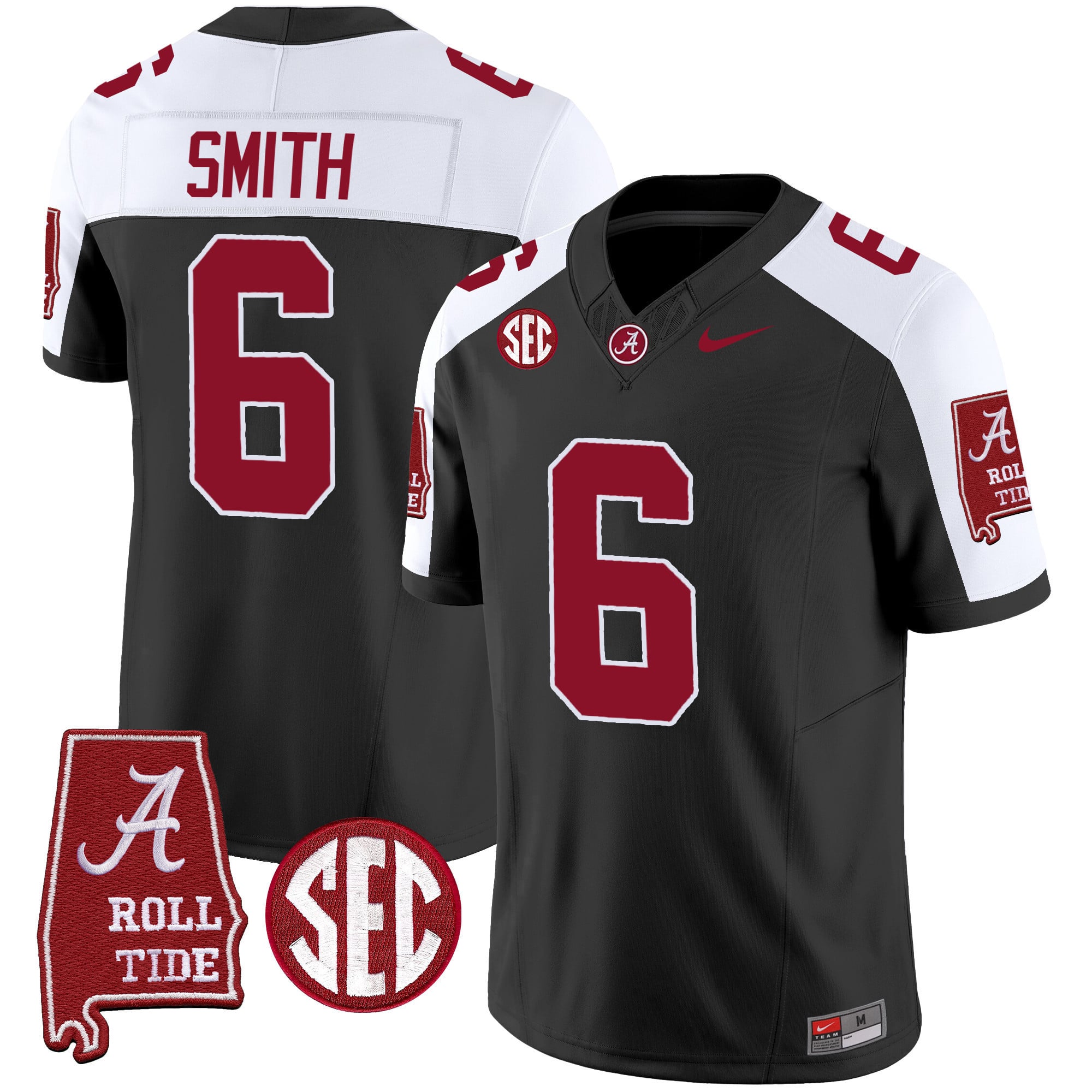 Men's Alabama Crimson Tide Vapor Limited Jersey V3 - Alabama Map - All Stitched
