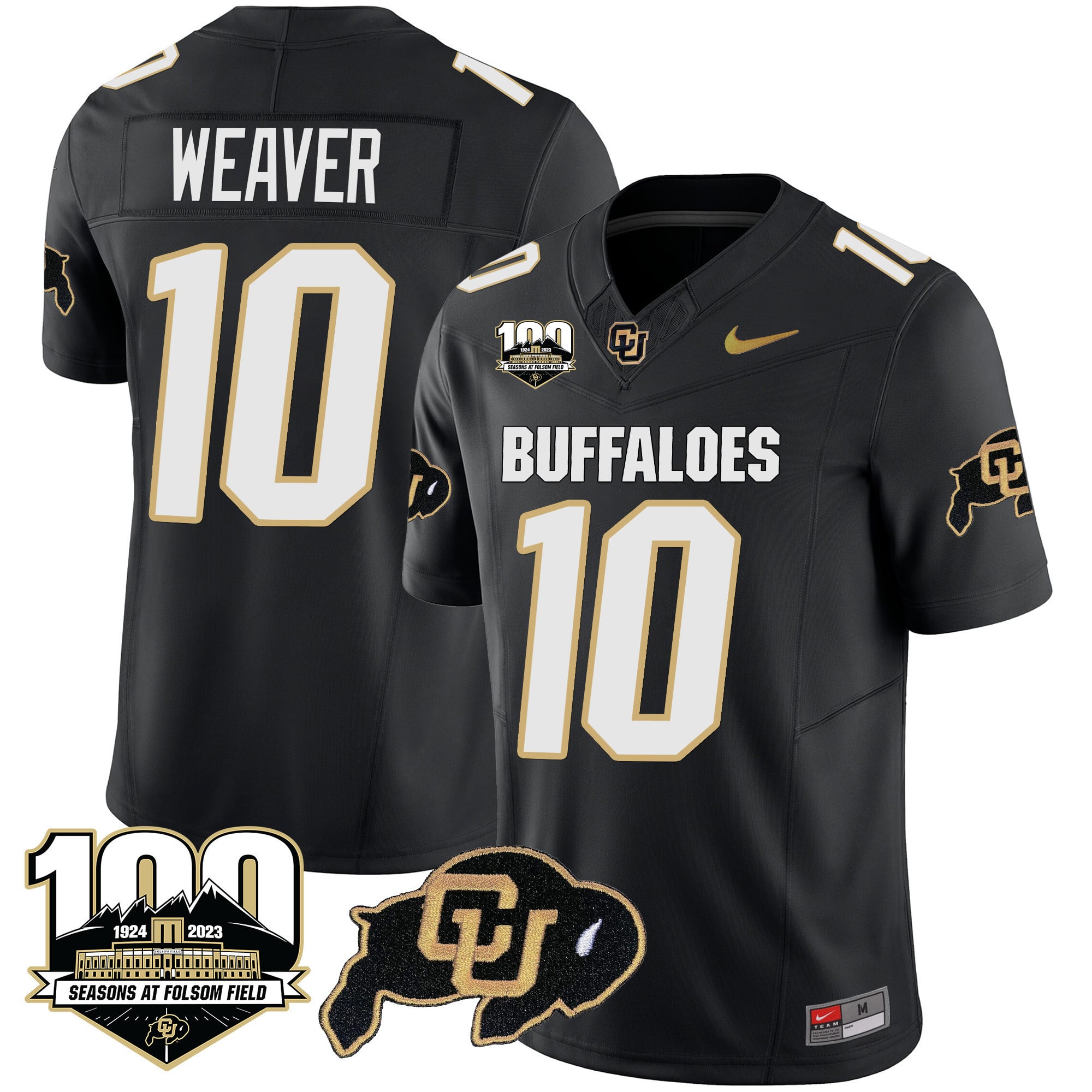 Men's Colorado Buffaloes 100 Seasons Patch Vapor Limited Jersey - All Stitched