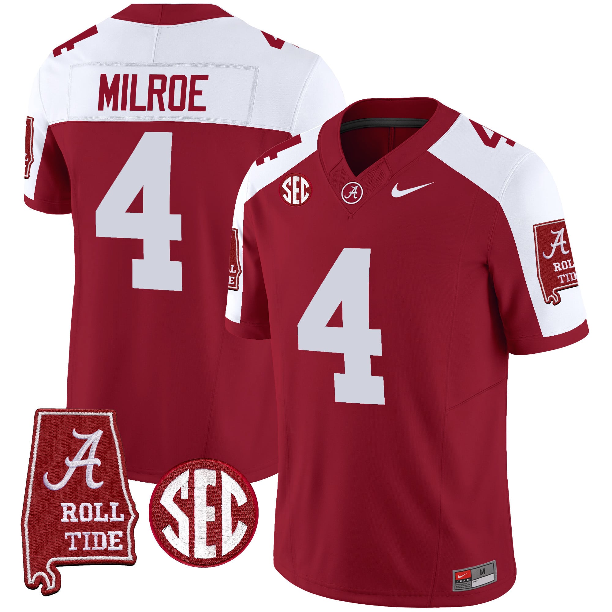 Men's Alabama Crimson Tide Vapor Limited Jersey V5 - Alabama Map - All Stitched
