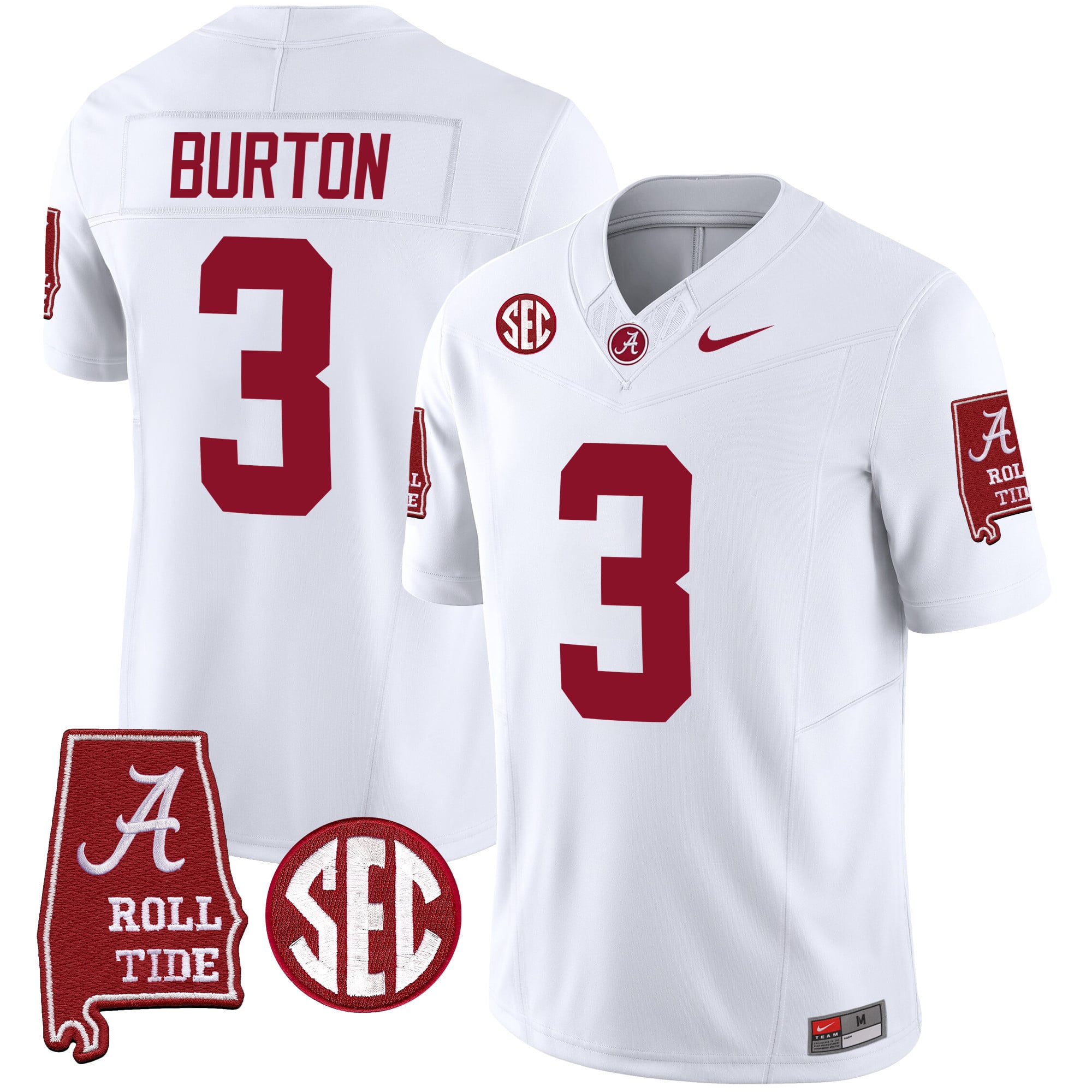Men's Alabama Crimson Tide Vapor Limited Jersey V5 - Alabama Map - All Stitched