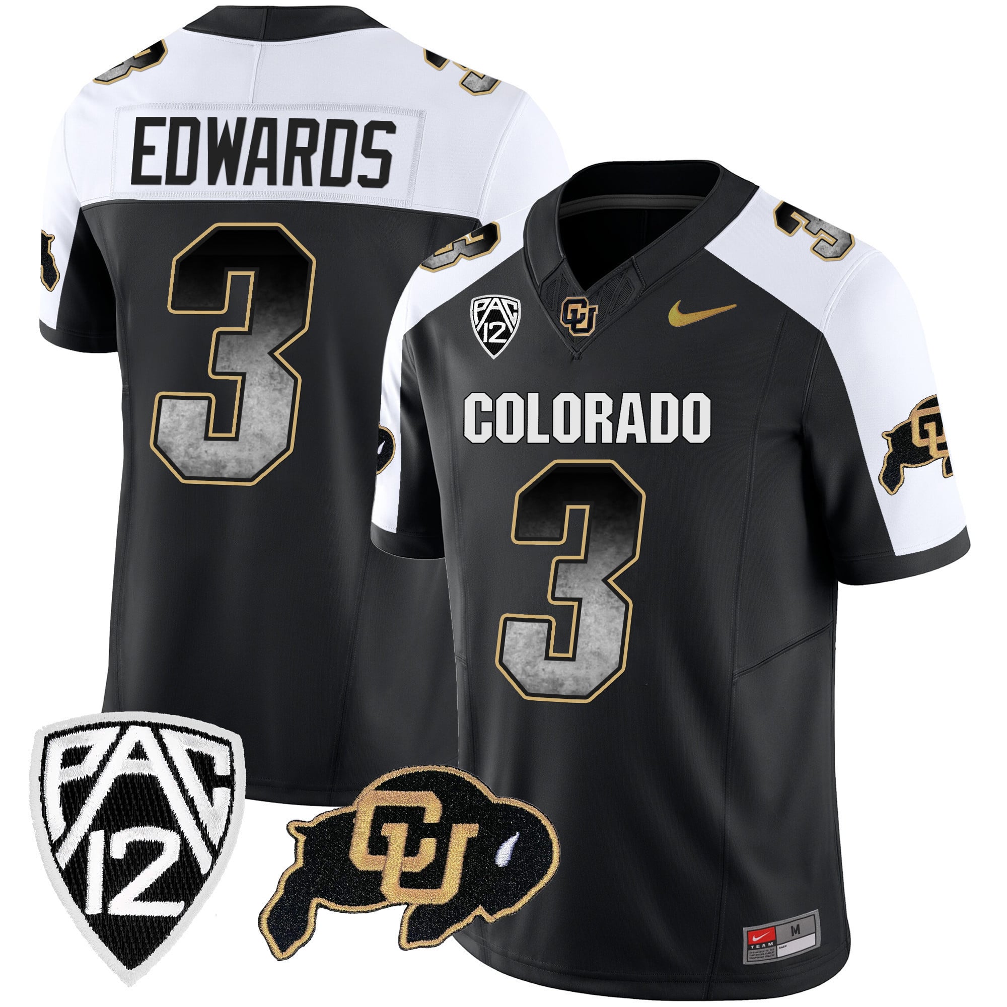 Men's Colorado Buffaloes Arch Smoke Vapor Jersey - All Stitched