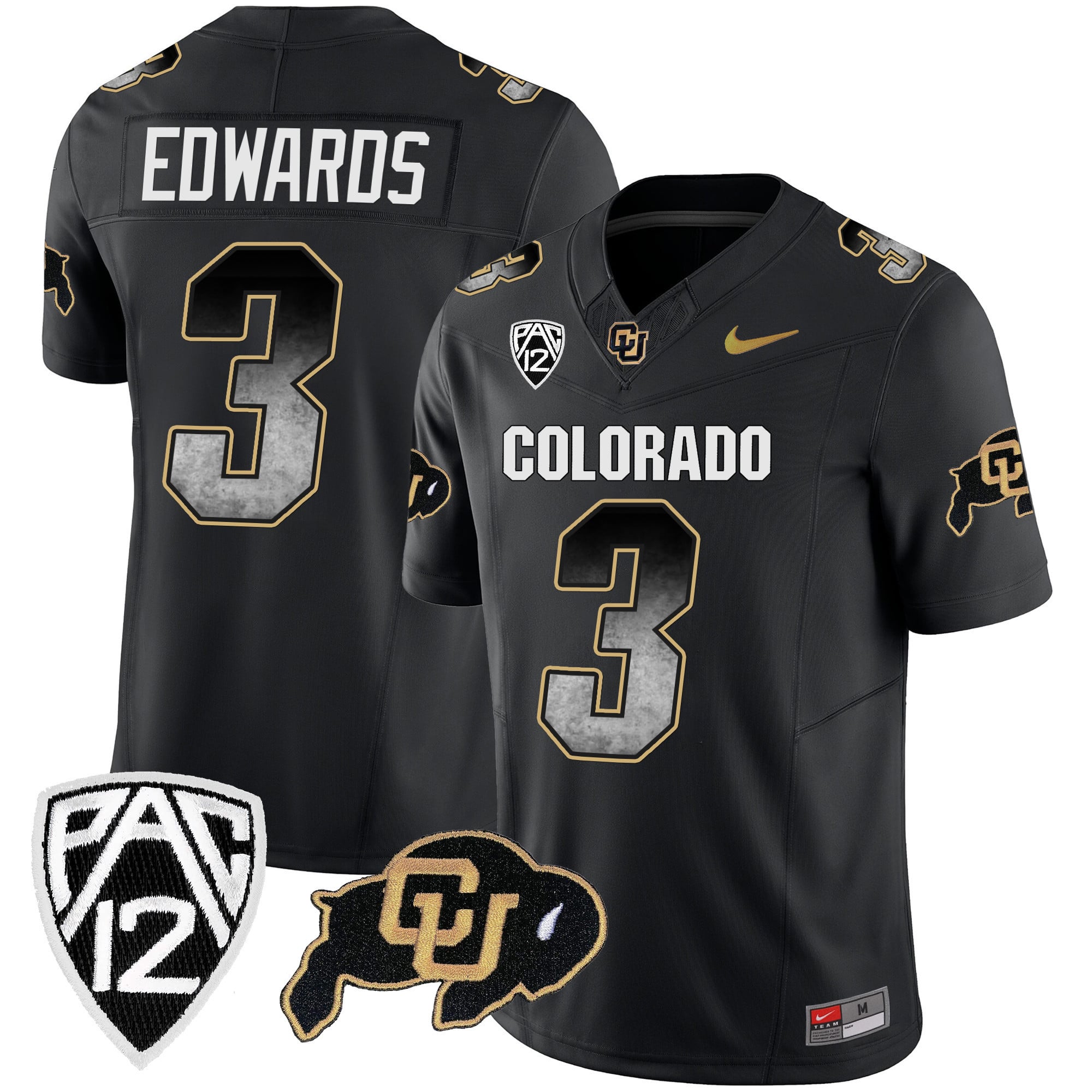 Men's Colorado Buffaloes Arch Smoke Vapor Jersey - All Stitched