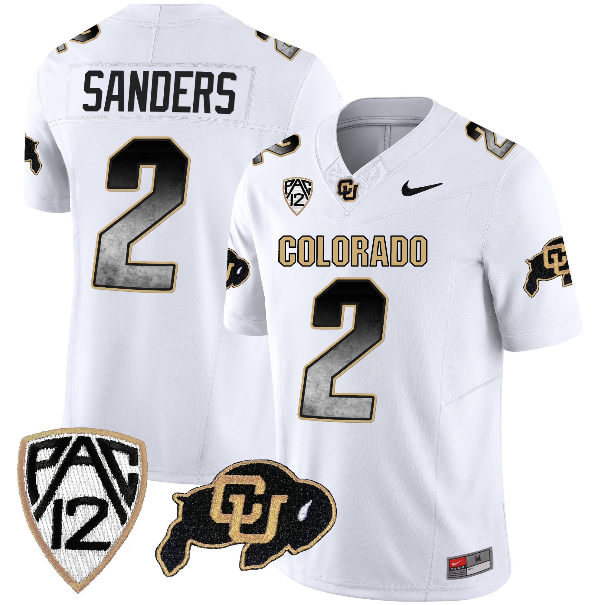 Men's Colorado Buffaloes Arch Smoke Vapor Jersey - All Stitched