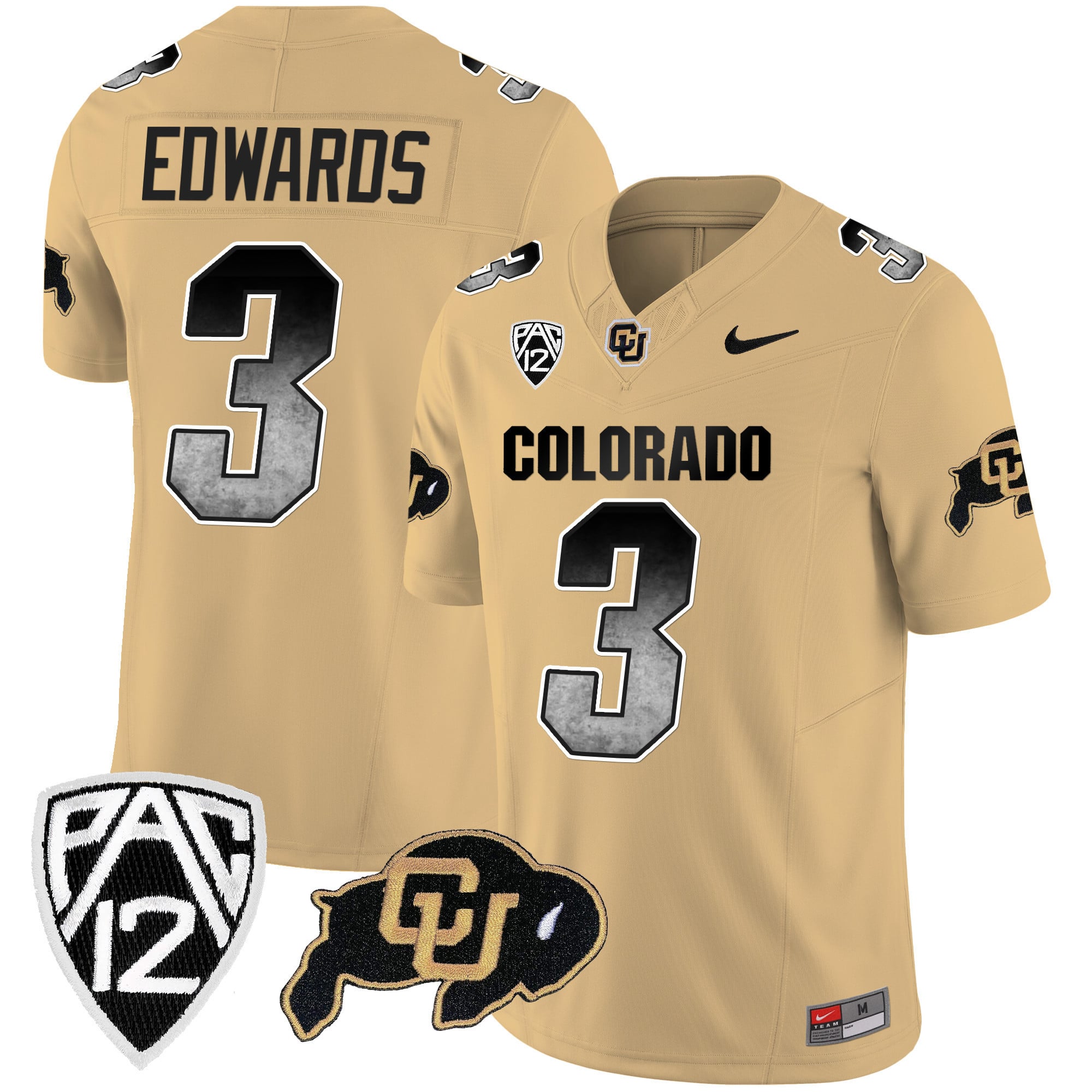 Men's Colorado Buffaloes Arch Smoke Vapor Jersey - All Stitched
