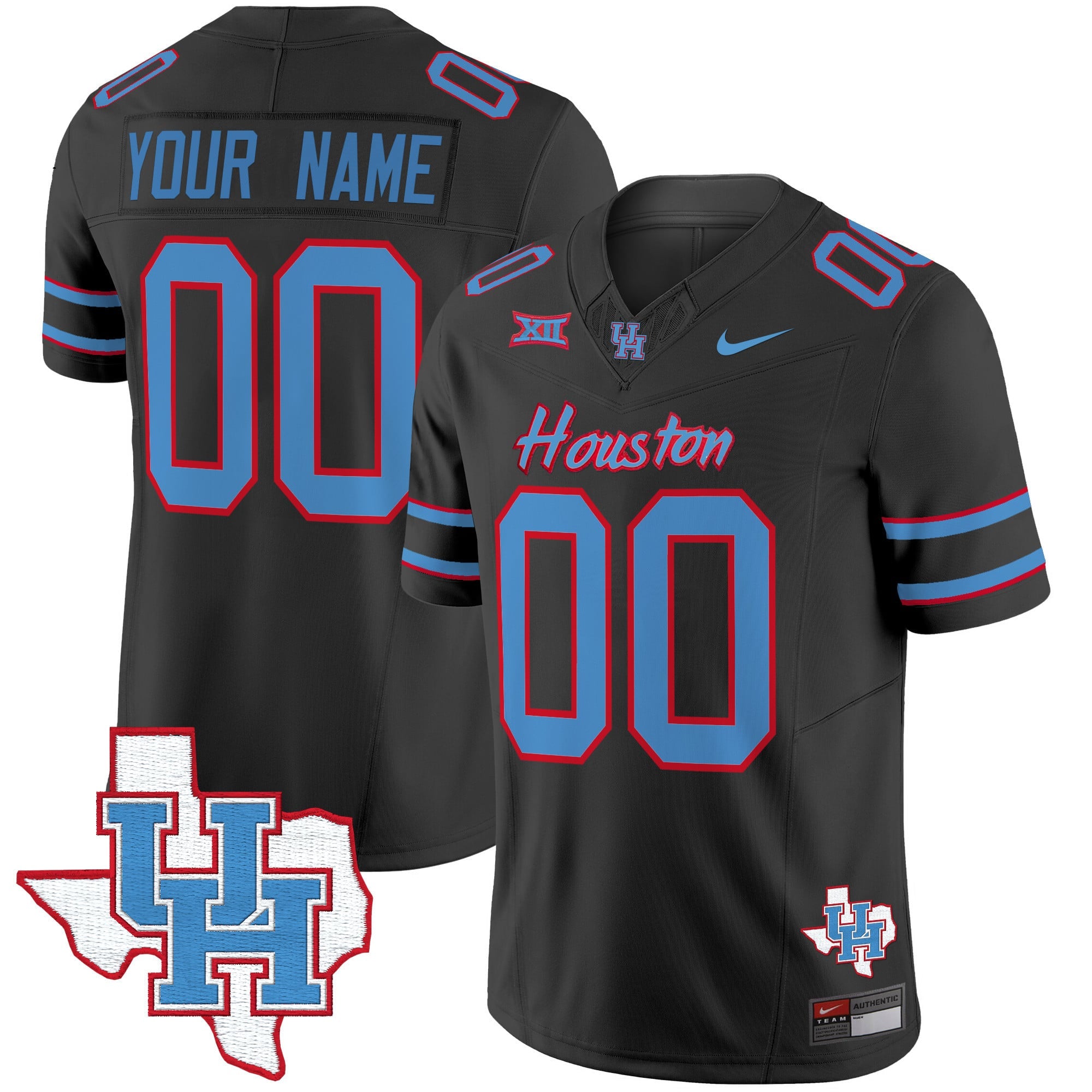 Houston Cougars 2024 Oilers Inspired Vapor Limited Custom Jersey - All Stitched