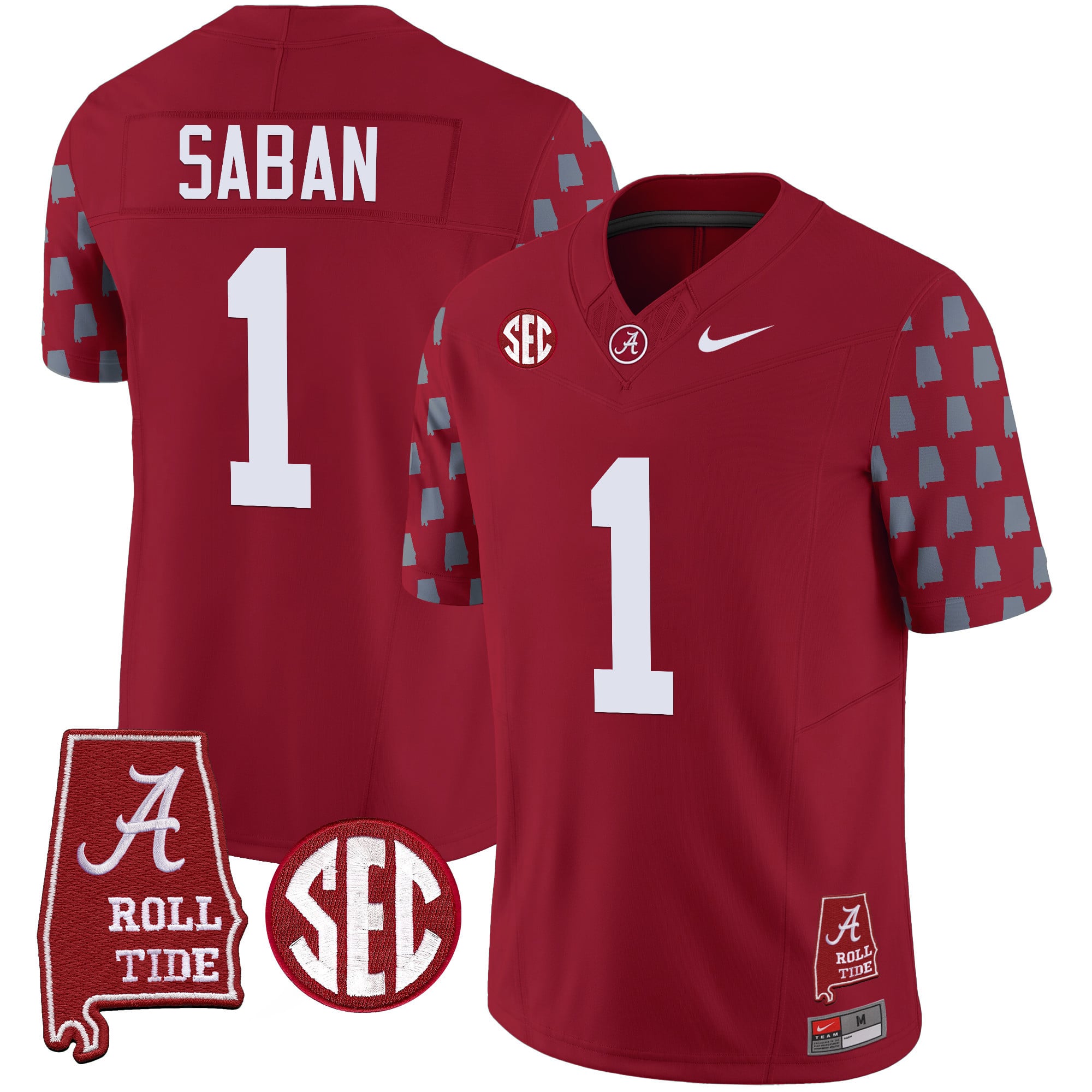 Men's Alabama Crimson Tide Vapor Limited Jersey - Alabama State Style - All Stitched