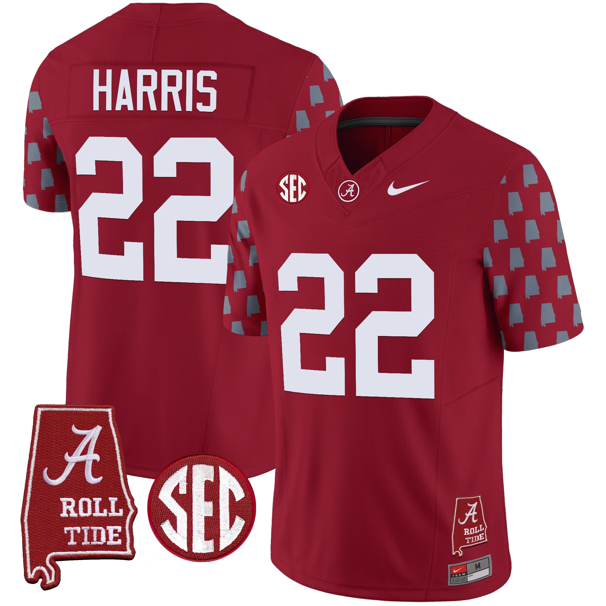 Men's Alabama Crimson Tide Vapor Limited Jersey - Alabama State Style - All Stitched