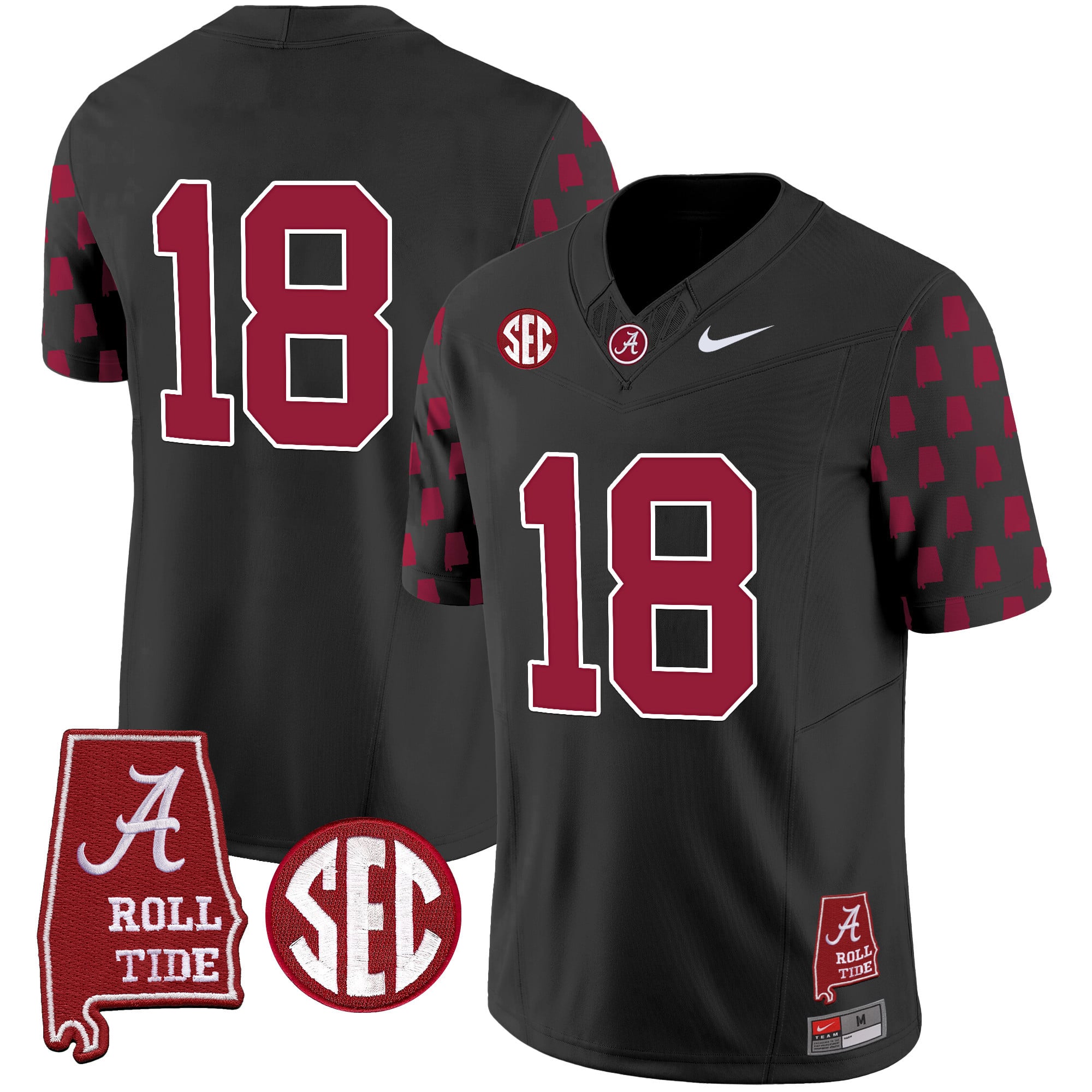 Men's Alabama Crimson Tide Vapor Limited Jersey - Alabama State Style - All Stitched