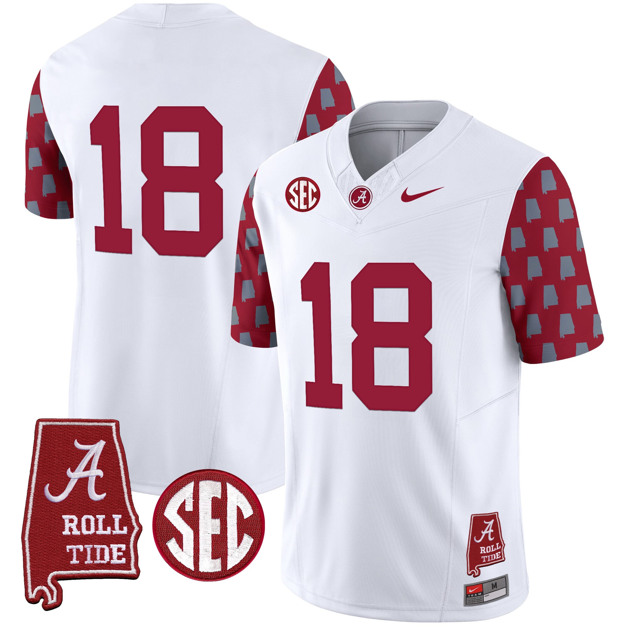 Men's Alabama Crimson Tide Vapor Limited Jersey - Alabama State Style - All Stitched