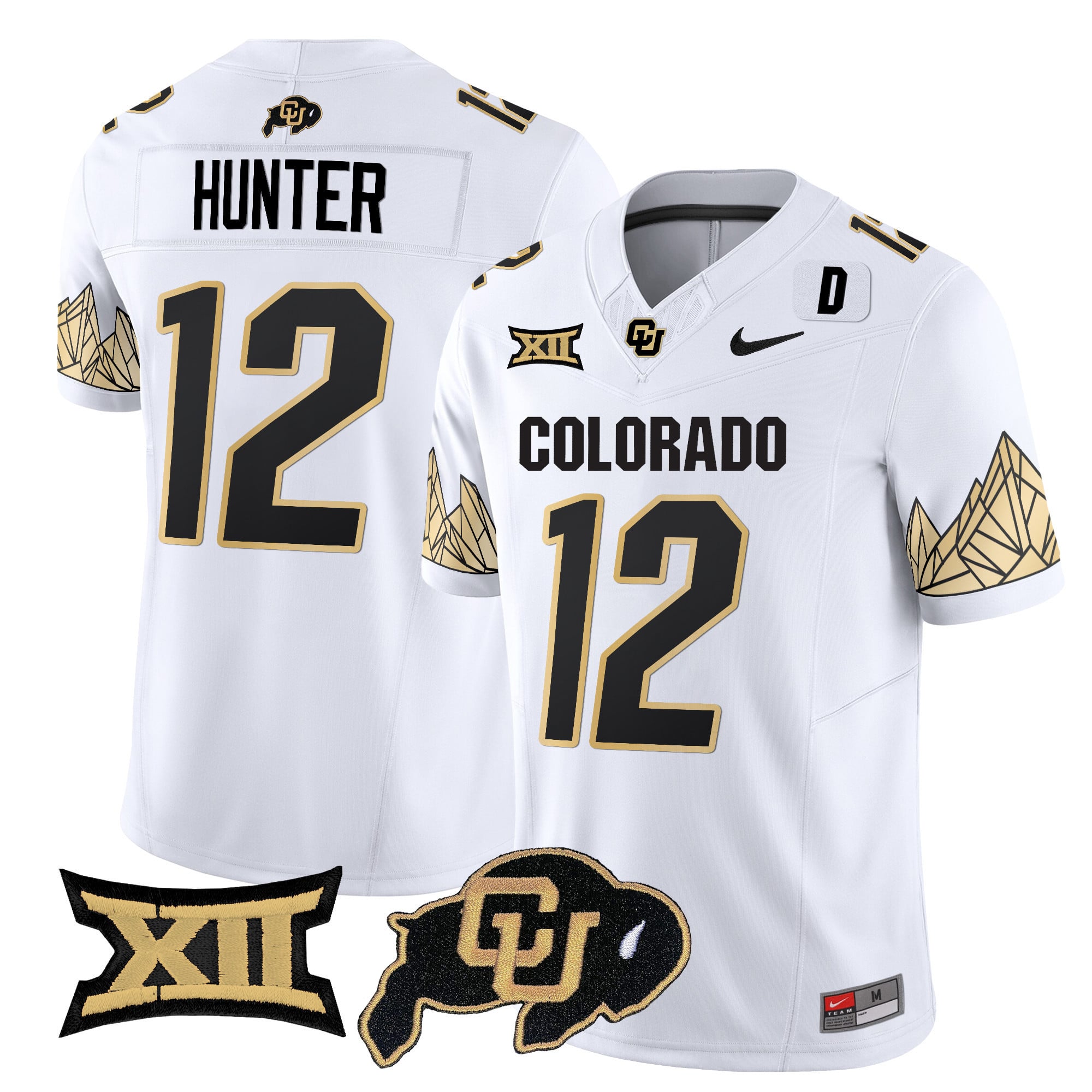 Men's Colorado Buffaloes Vapor Limited Jersey V4 - Big 12 XII Patch - All Stitched