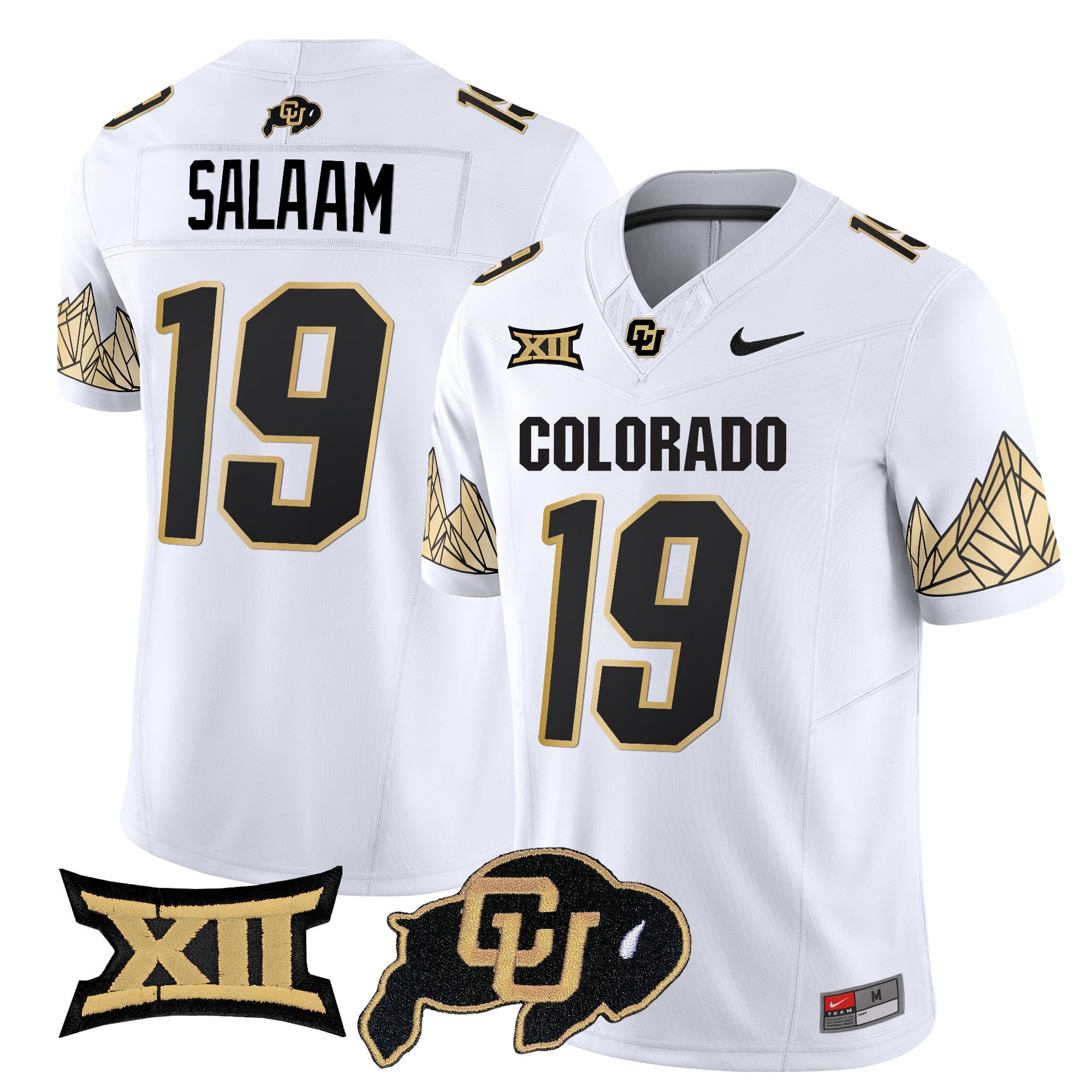 Men's Colorado Buffaloes Vapor Limited Jersey V4 - Big 12 XII Patch - All Stitched