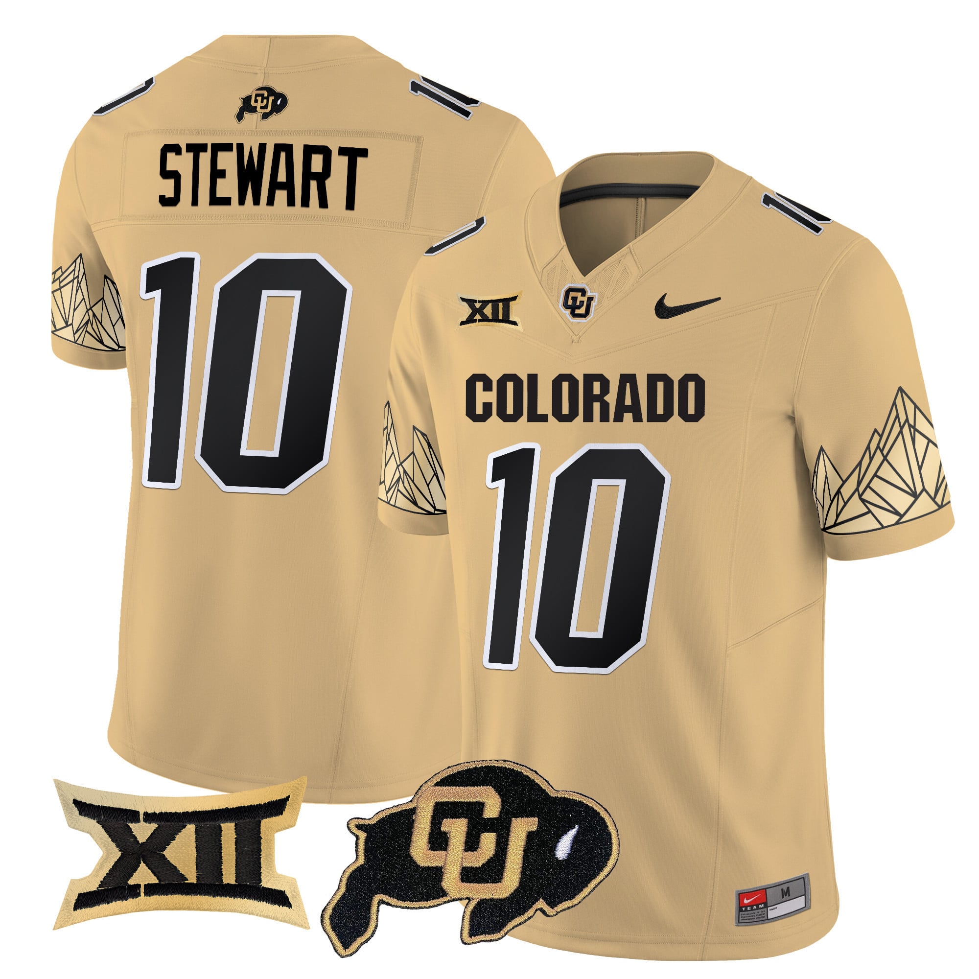 Men's Colorado Buffaloes Vapor Limited Jersey V4 - Big 12 XII Patch - All Stitched