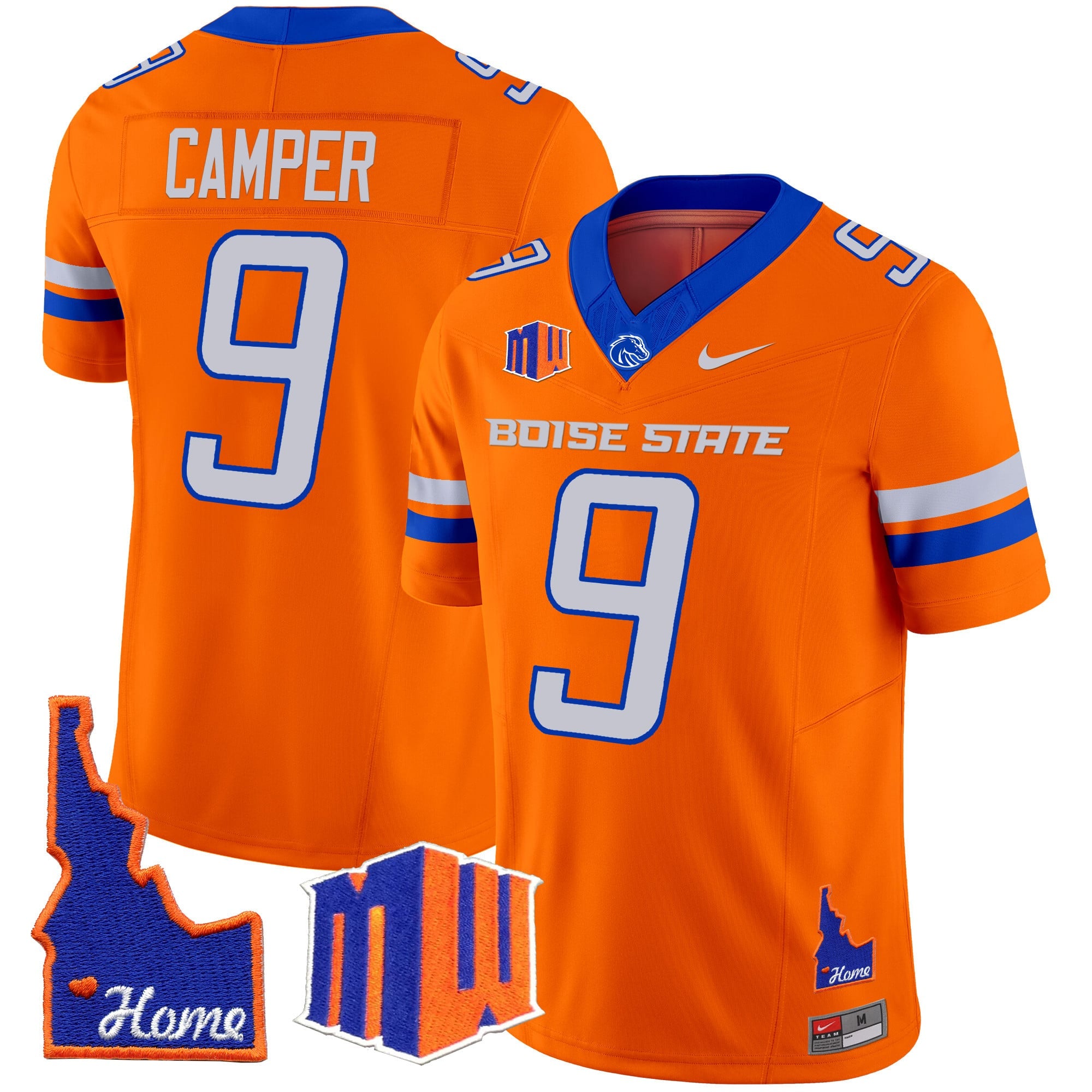 Men's Boise State Broncos 2024 Home Patch Vapor Limited Jersey - All Stitched