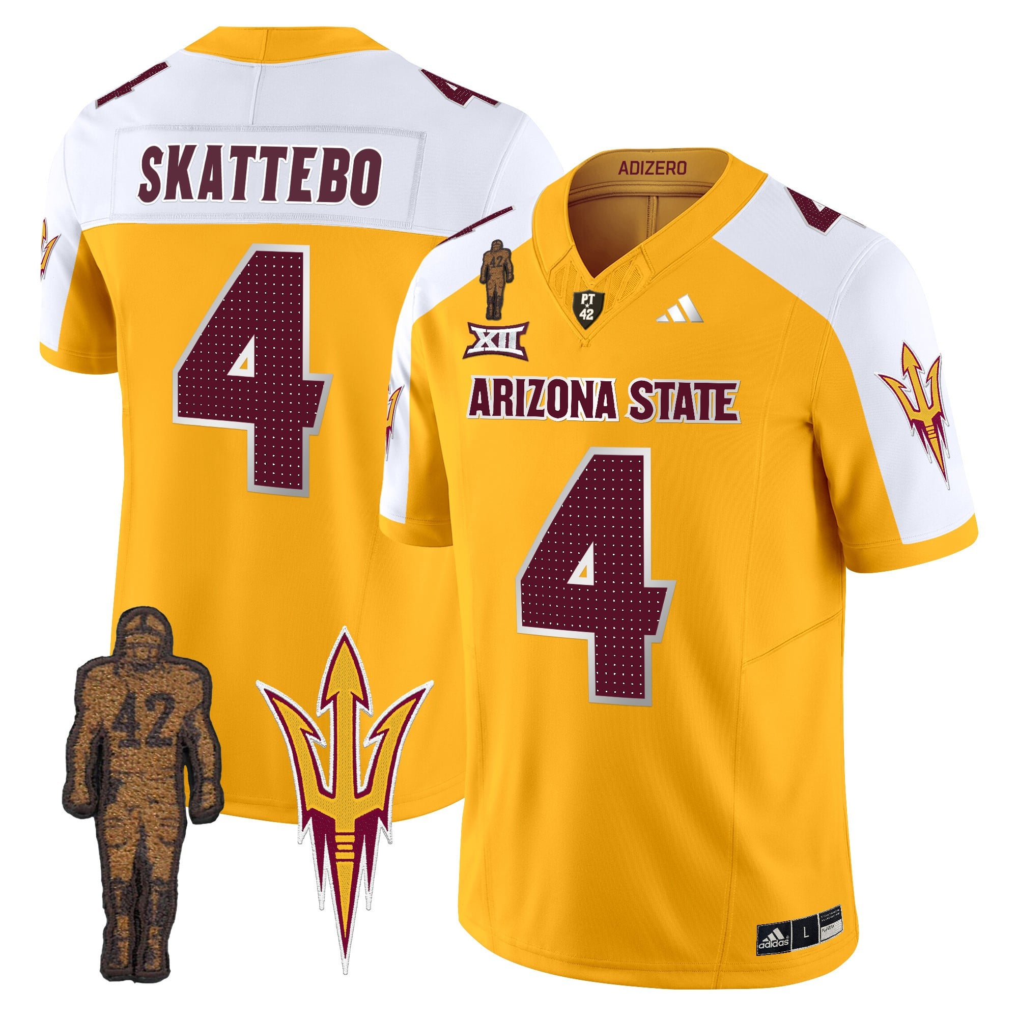 Men's Arizona State Sun Devils 2024 Pat Tillman Honoring Patch Vapor Limited Jersey V2 - All Stitched