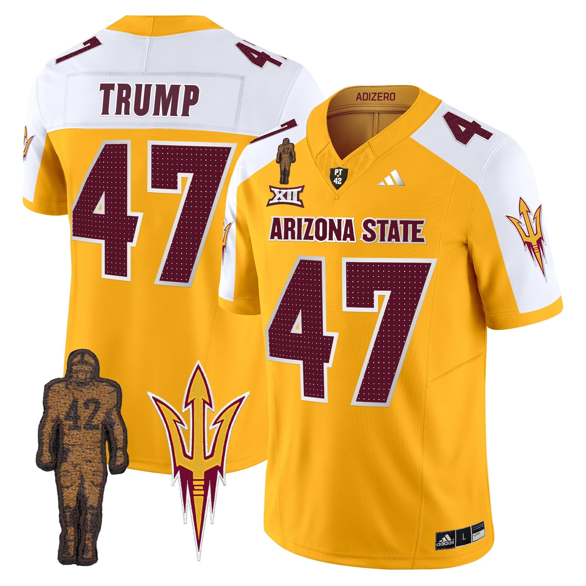 Men's Arizona State Sun Devils 2024 Pat Tillman Honoring Patch Vapor Limited Jersey V2 - All Stitched
