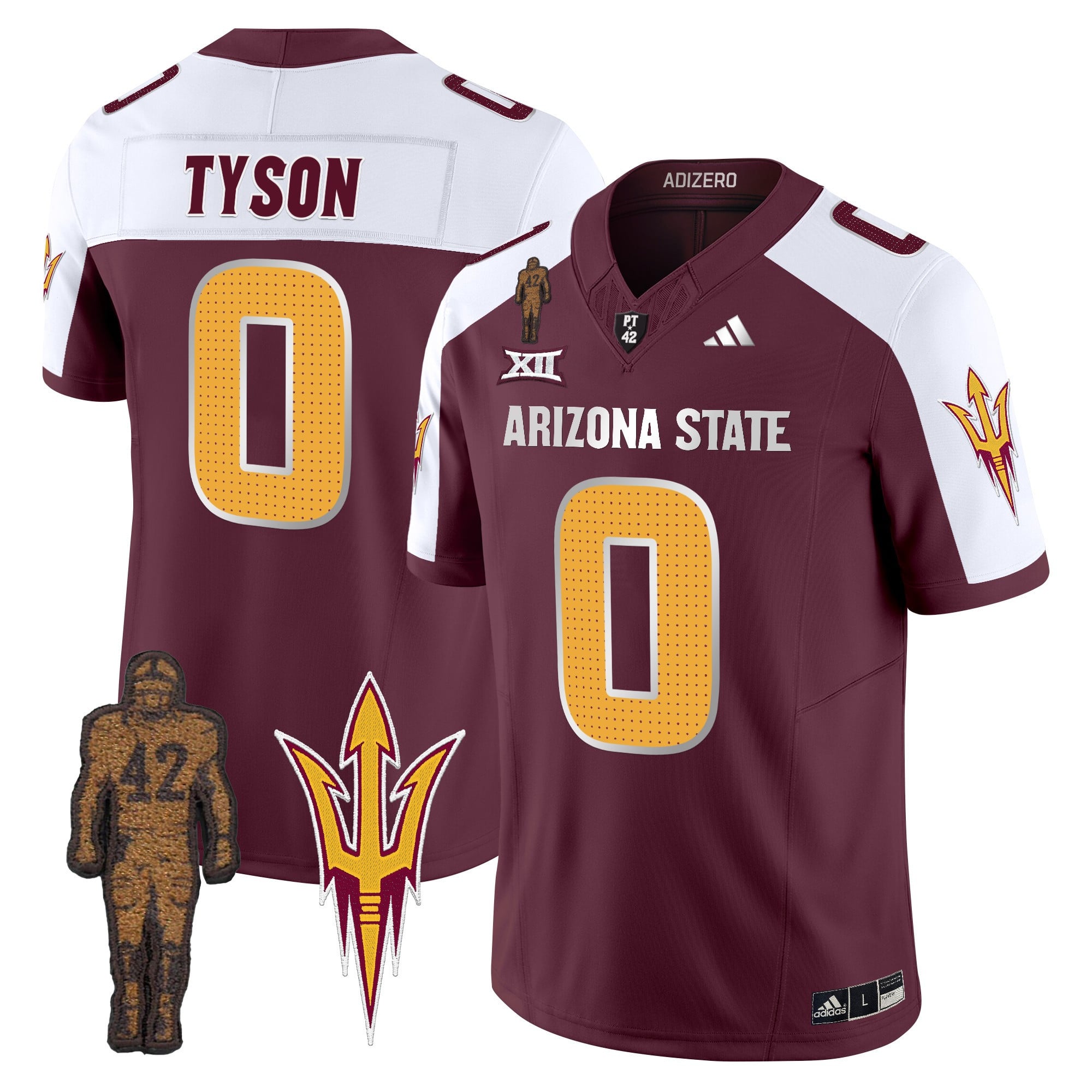 Men's Arizona State Sun Devils 2024 Pat Tillman Honoring Patch Vapor Limited Jersey V2 - All Stitched