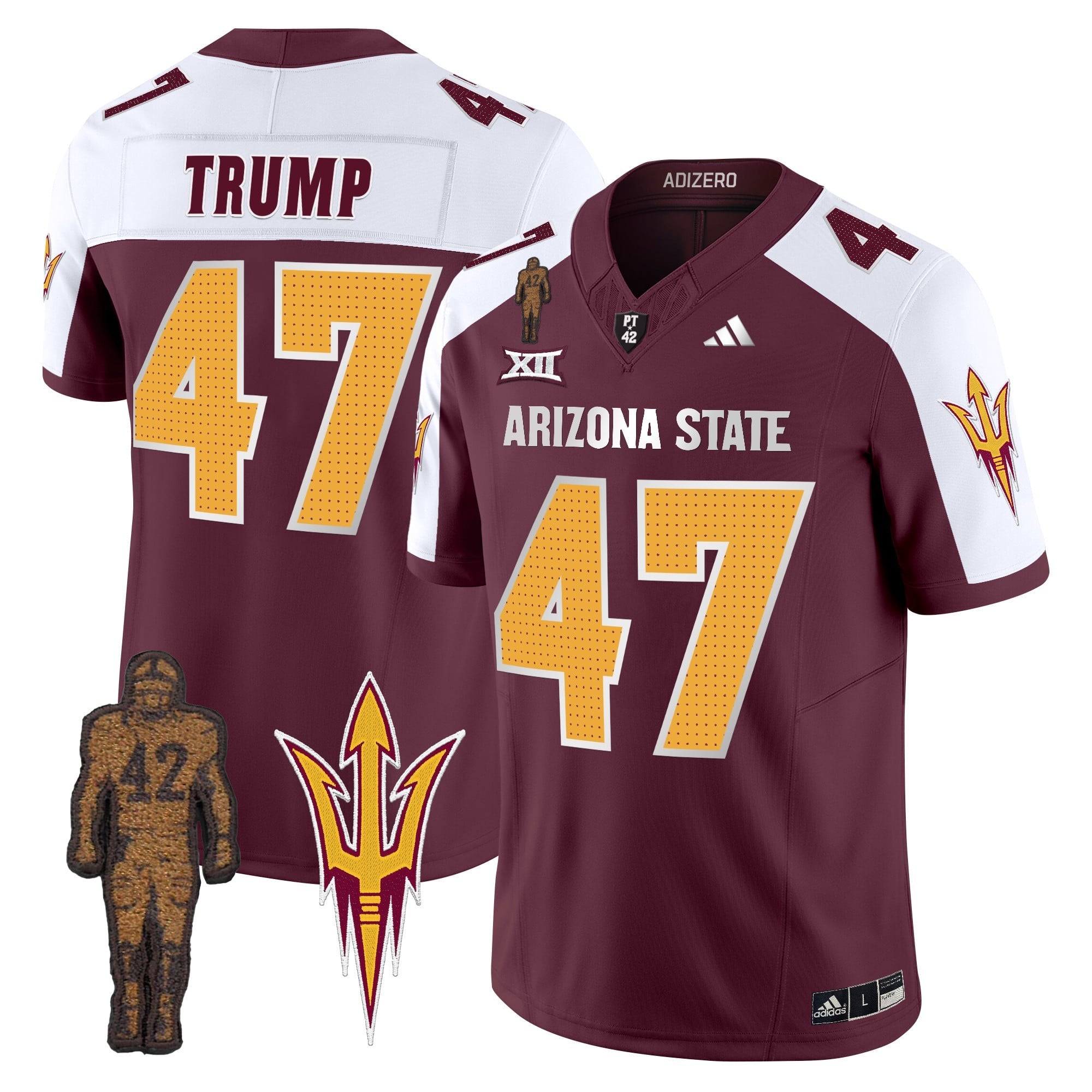 Men's Arizona State Sun Devils 2024 Pat Tillman Honoring Patch Vapor Limited Jersey V2 - All Stitched