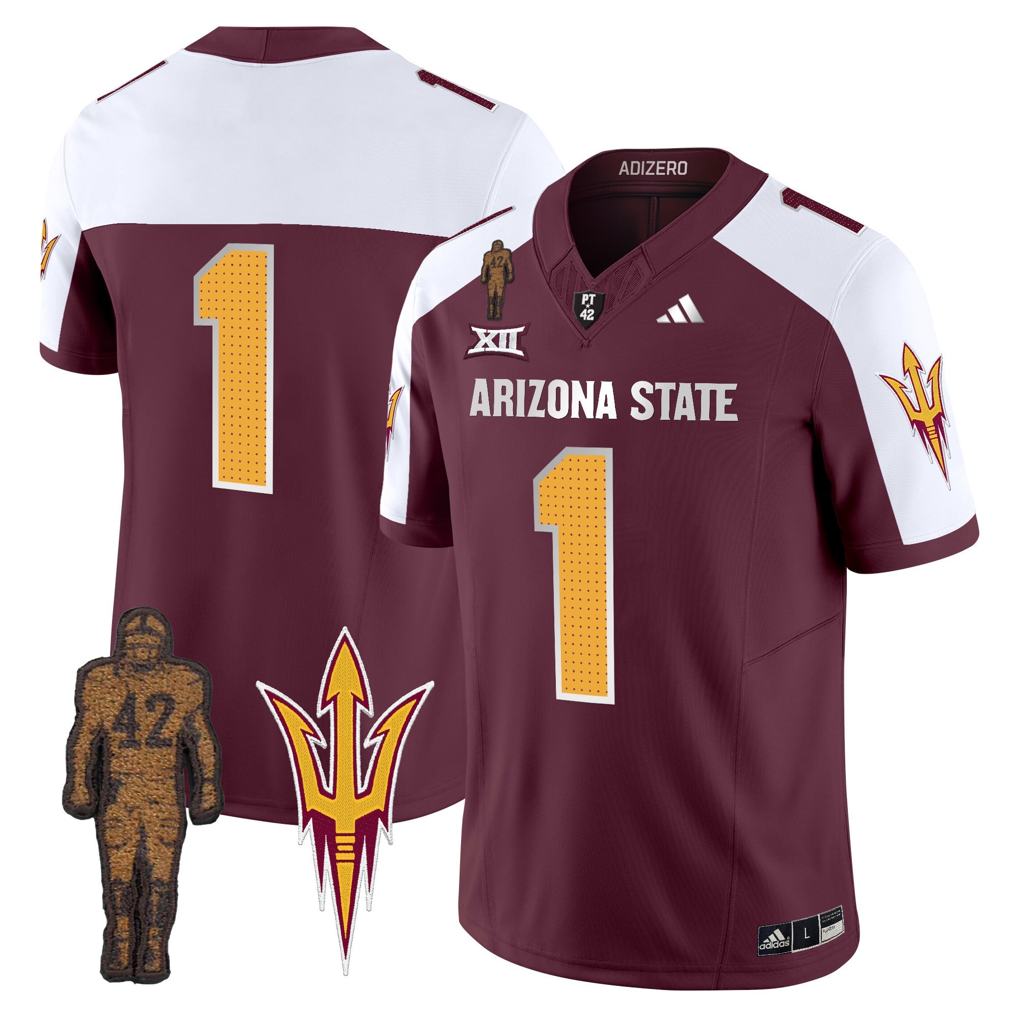Men's Arizona State Sun Devils 2024 Pat Tillman Honoring Patch Vapor Limited Jersey V2 - All Stitched