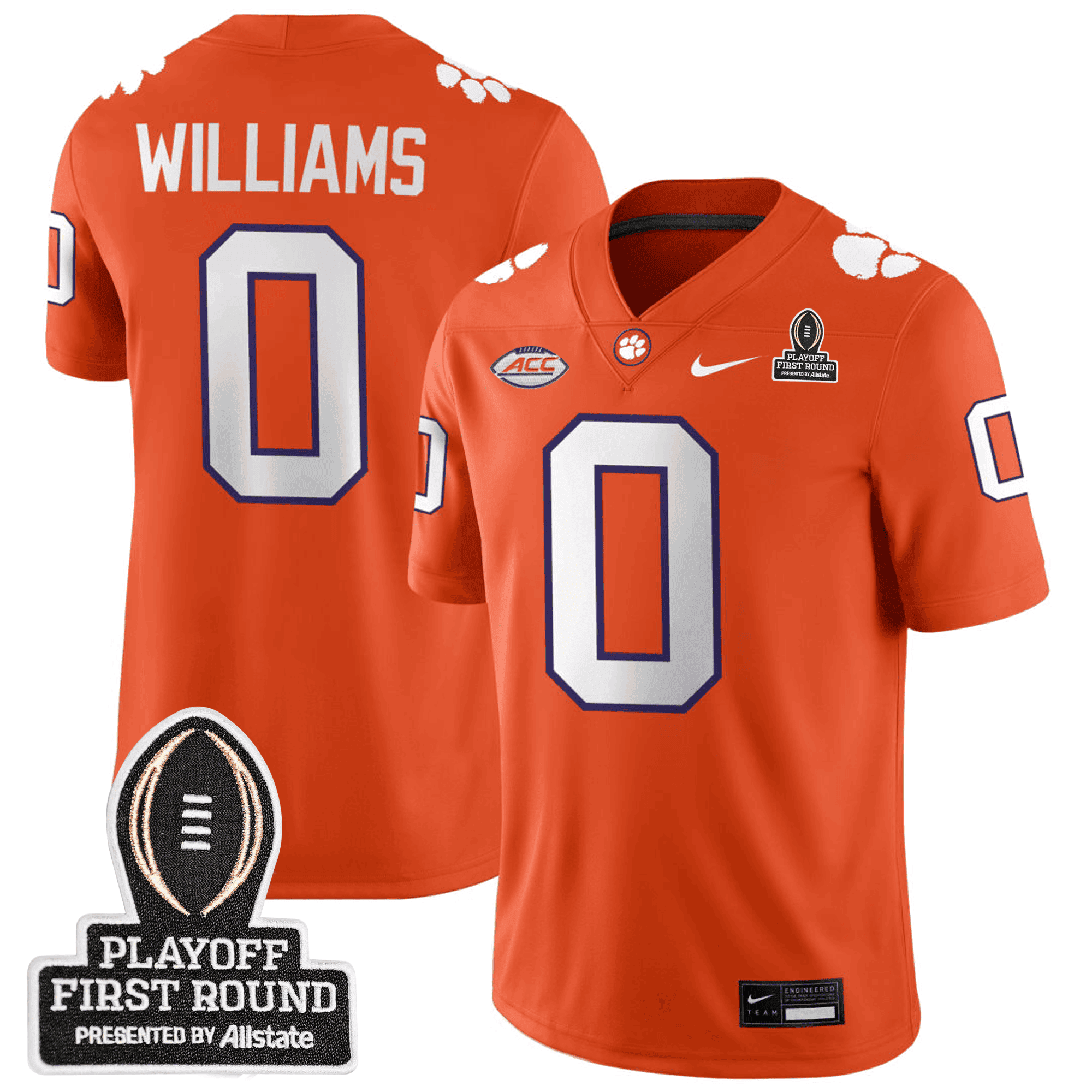 Men's Clemson Tigers 24/25 Jersey - CFP First Round Patch