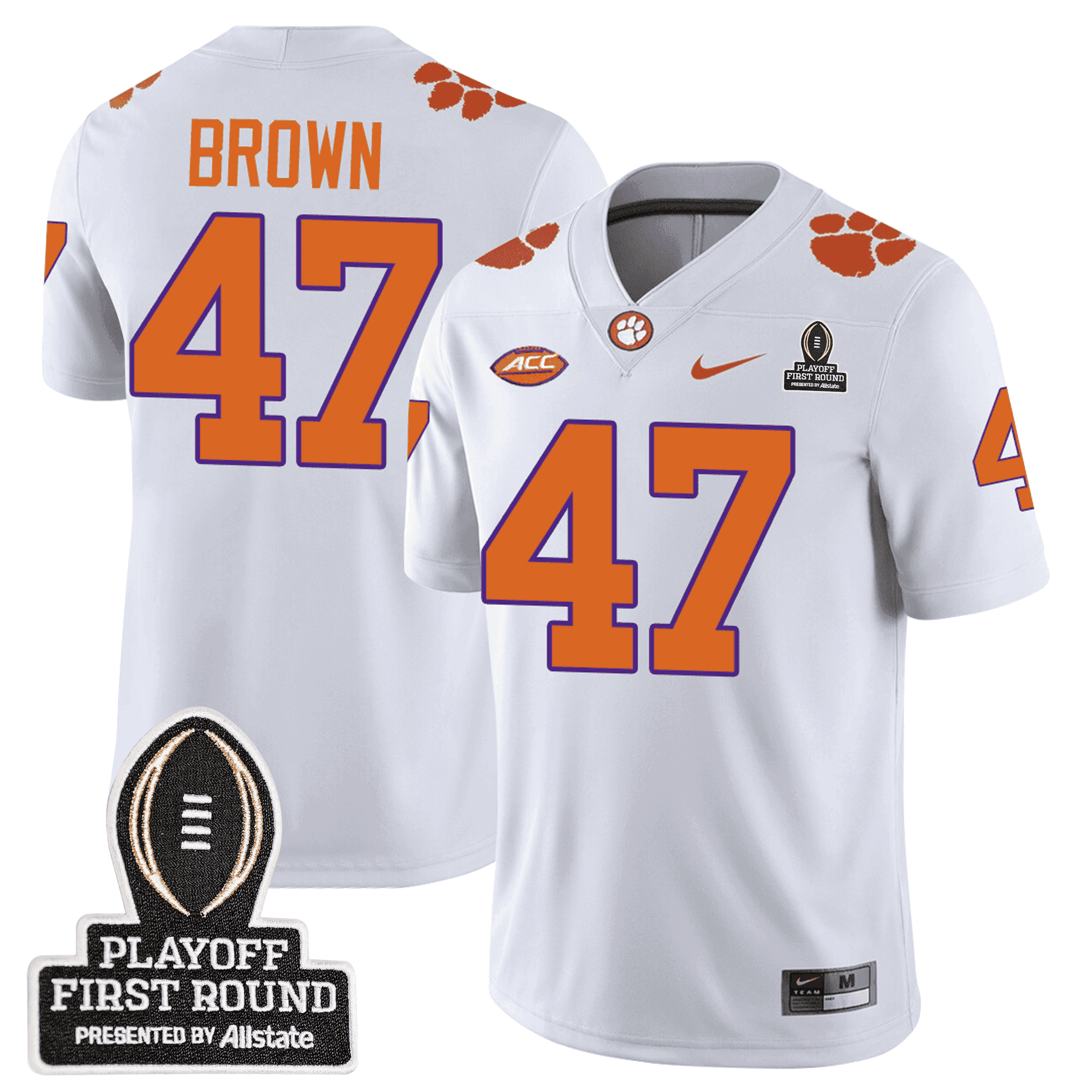 Men's Clemson Tigers 24/25 Jersey - CFP First Round Patch