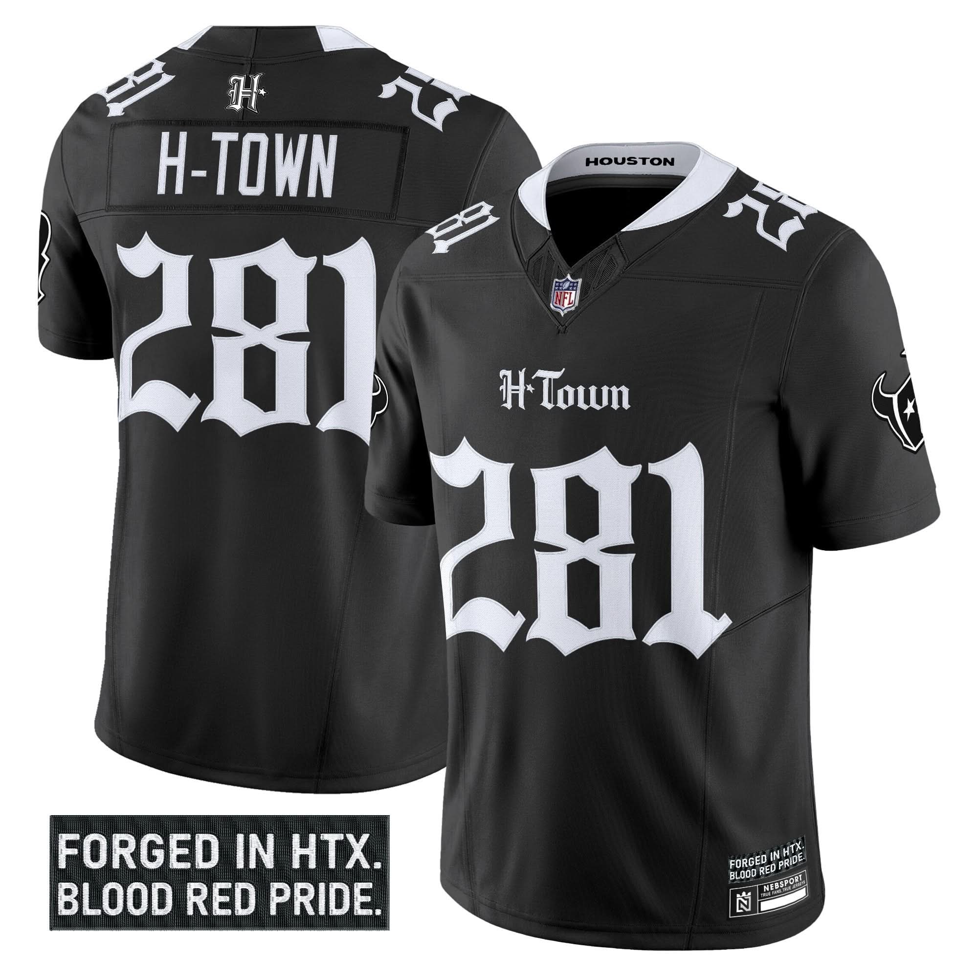 Houston Texans 'Gothic Lone Star Shadows Edition' Vapor Limited Jersey - All Stitched